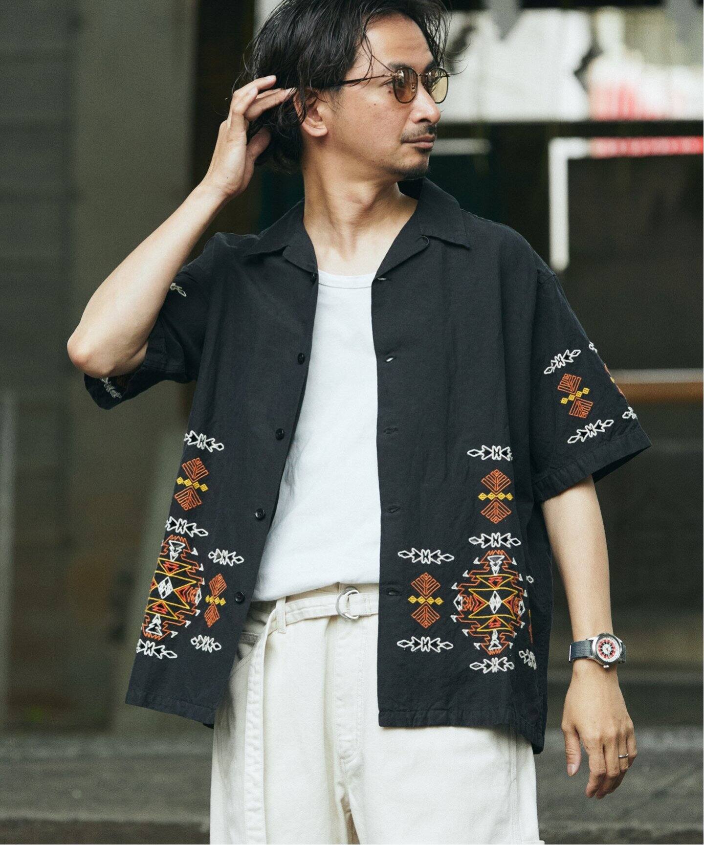 PENDLETON / ペンドルトン 別注 刺繍 オープンカラーシャツ（シャツ