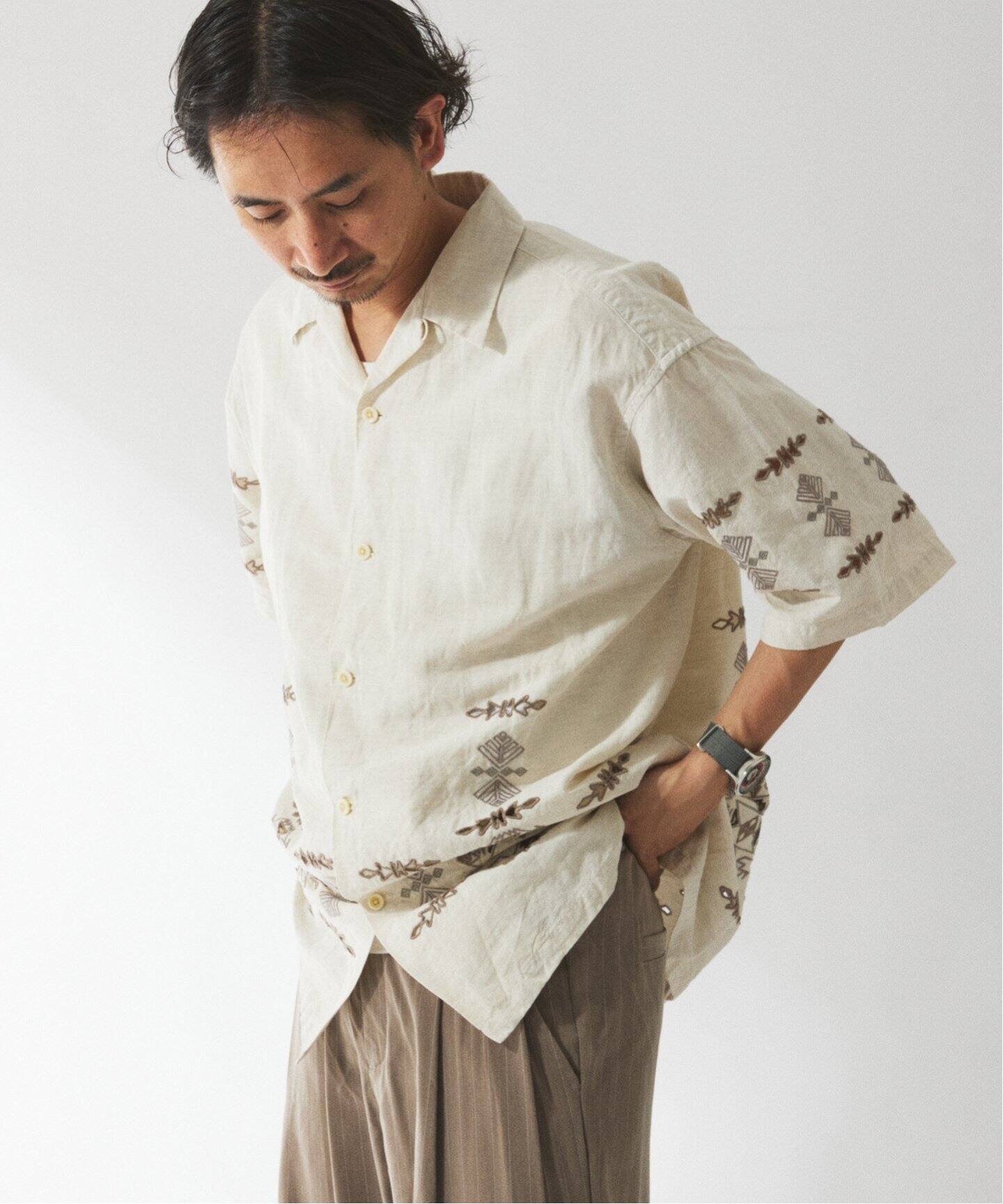 PENDLETON / ペンドルトン 別注 刺繍 オープンカラーシャツ（シャツ