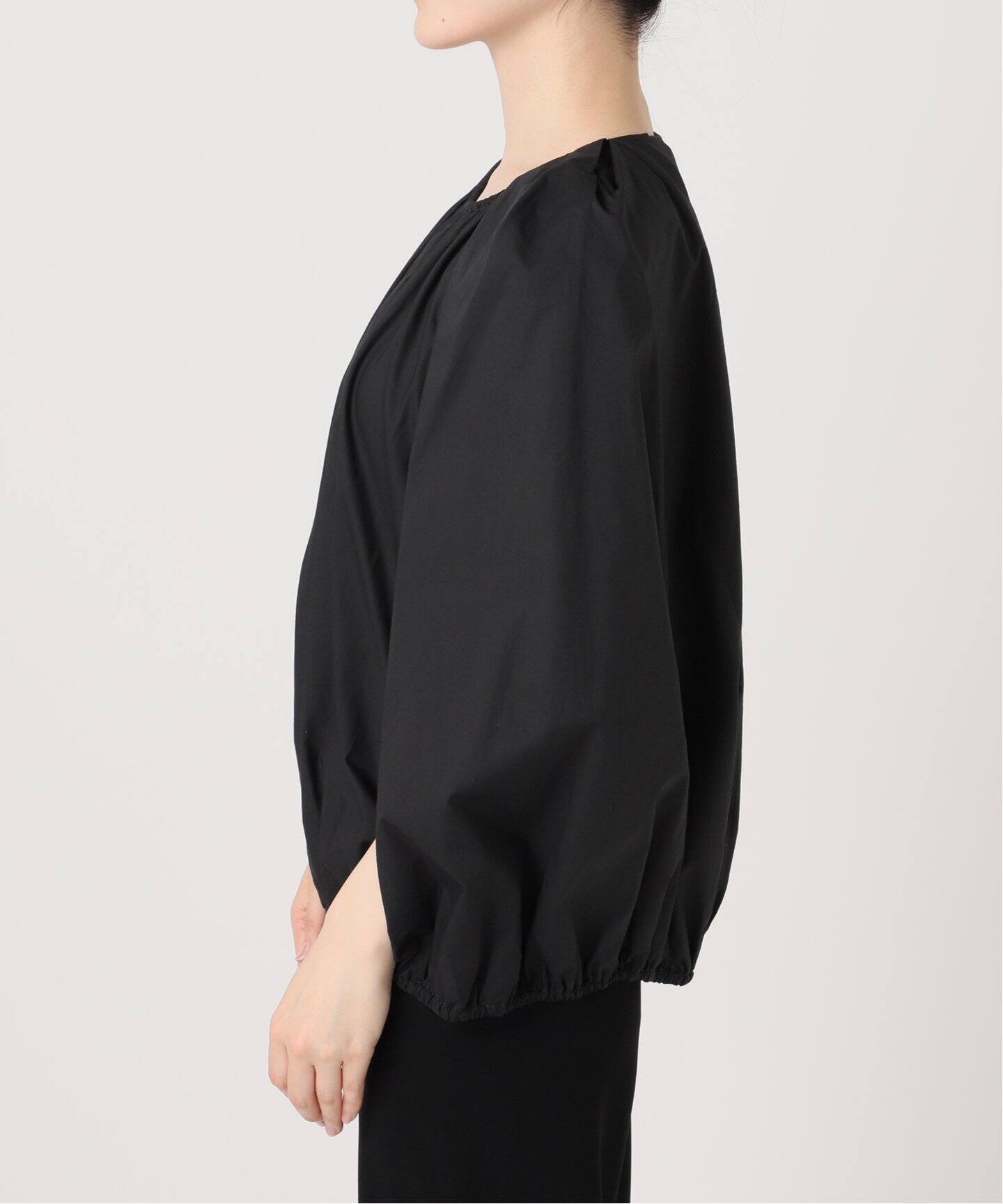 セルリ　CELERI ドゥーズィエムクラス　GATHERED ブラウス　ブラック Deuxieme Classe（ドゥーズィエムクラス）の「GATHERED ブラウス