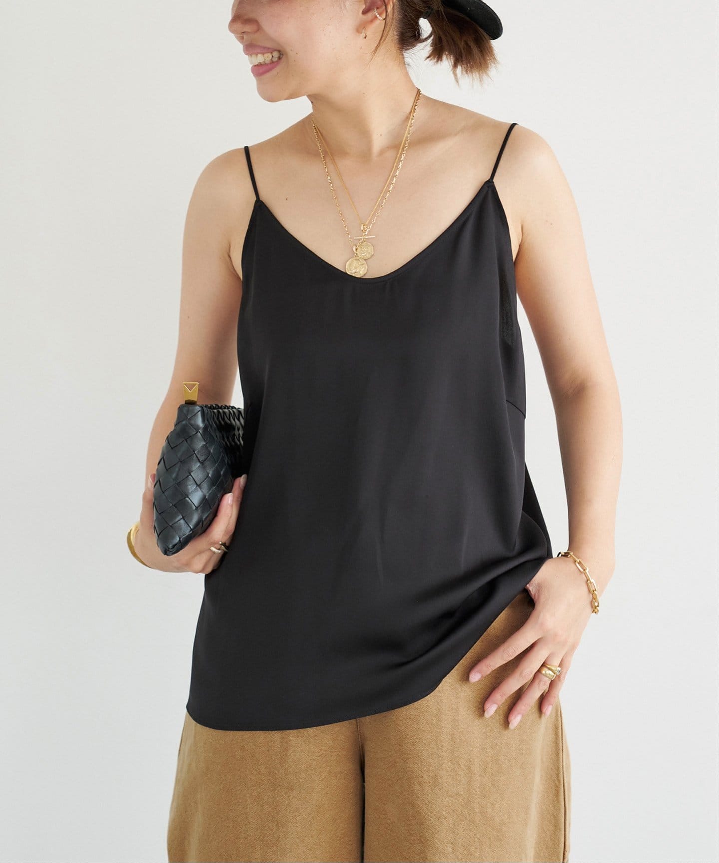 ドゥーズィエムクラス♡silktwillキャミソール 追加 SILK SATIN キャミソール（シャツ／ブラウス）｜Deuxieme