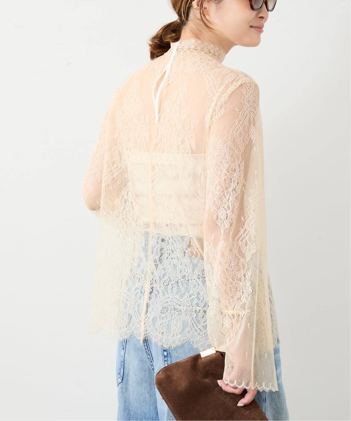 新品未使用⭐︎今期完売⭐︎【ドゥーズィエムクラス】Lace ブラウス Lace ブラウス（シャツ／ブラウス）｜Deuxieme Classe（ドゥーズィエム