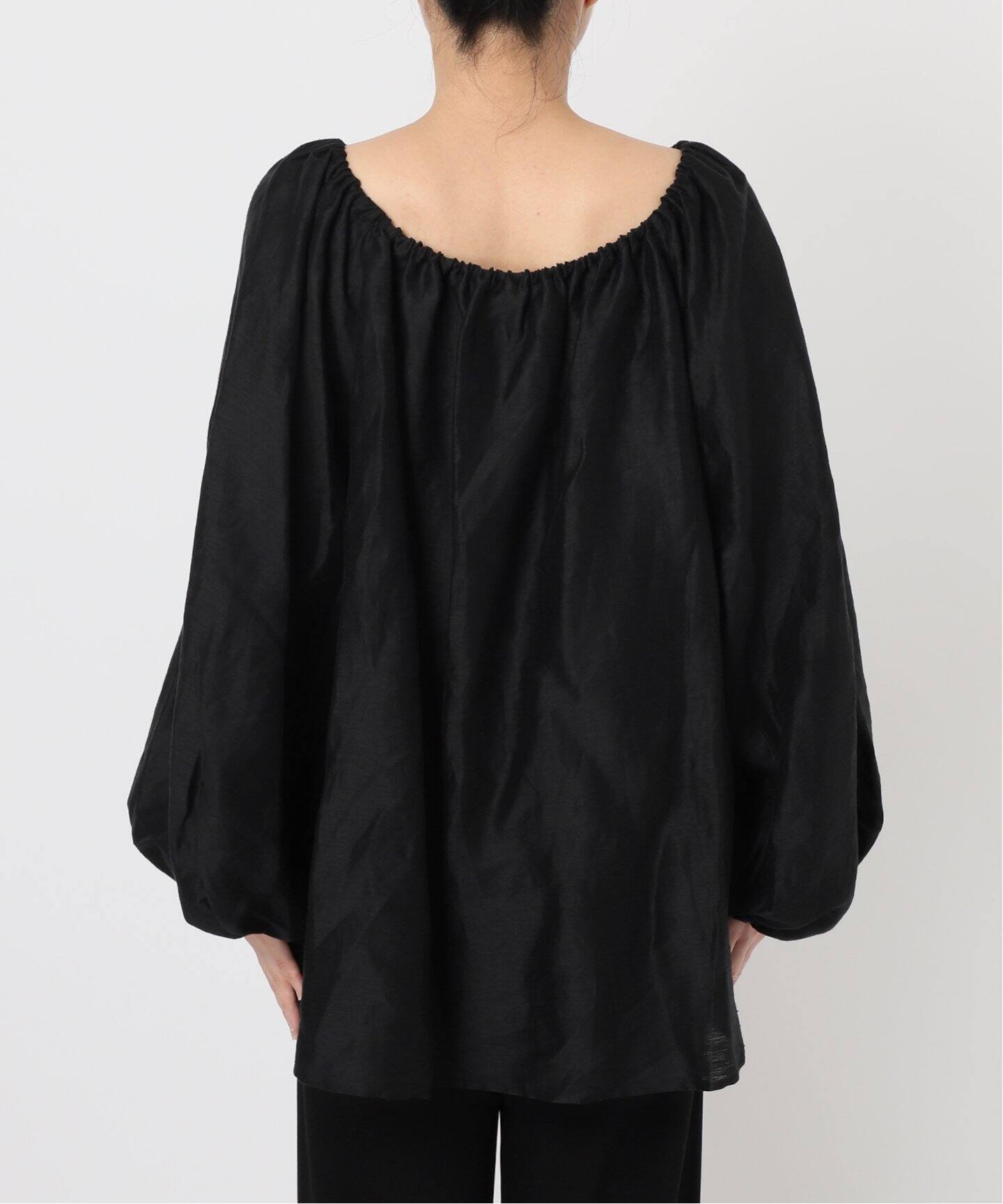 Deuxieme Classe NOIRE オフショルダーブラウス ドゥーズィエムクラス 