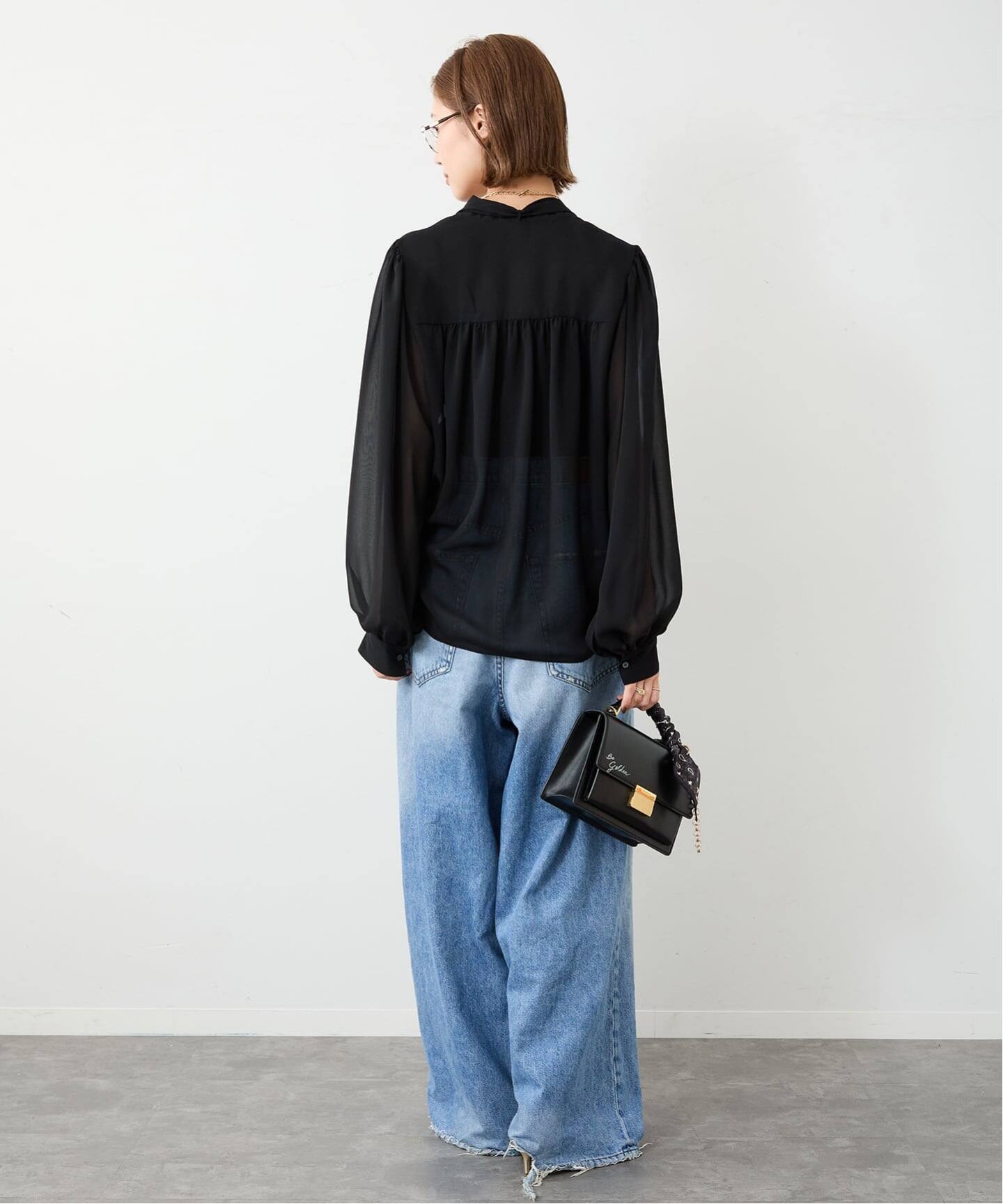 ドゥーズィエムクラス　エブリデイアイライク定価25300円Sheerブラウス ドゥーズィエムクラス エブリデイアイライク定価25300円Sheerブラウス