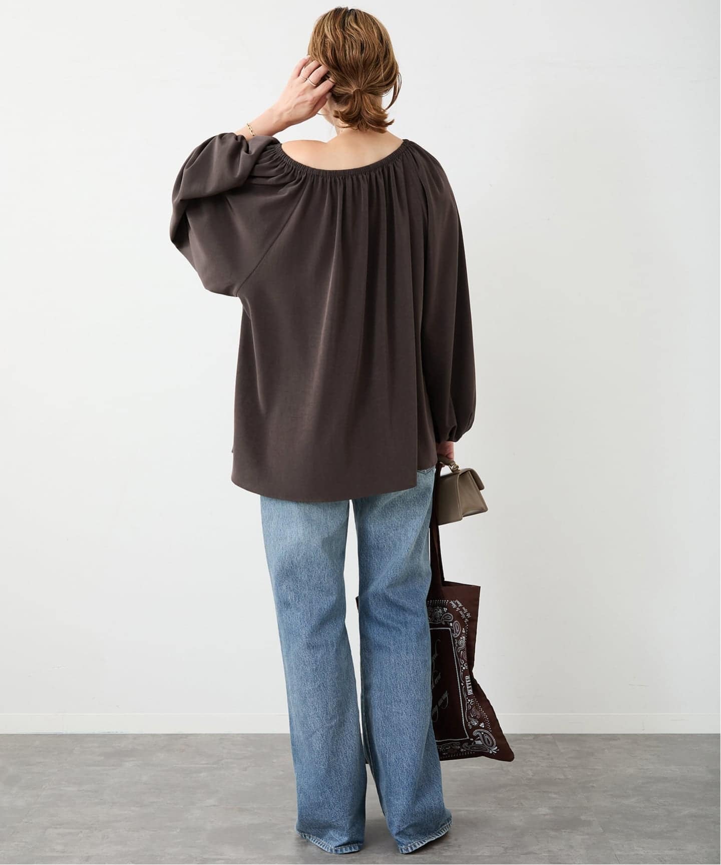 2025AW Claire ブラウス　ドゥーズィエムクラス　美品　ブラウン Claire ブラウス（シャツ／ブラウス）｜Deuxieme Classe