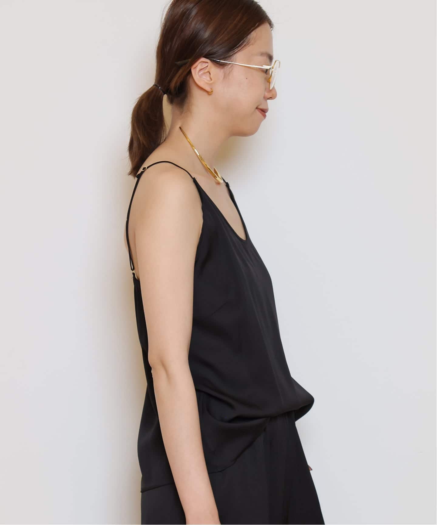 Deuxieme Classe / muse / 100%シルク/キャミソール SILK SATIN キャミソールのコーディネートスナップ（MUSE