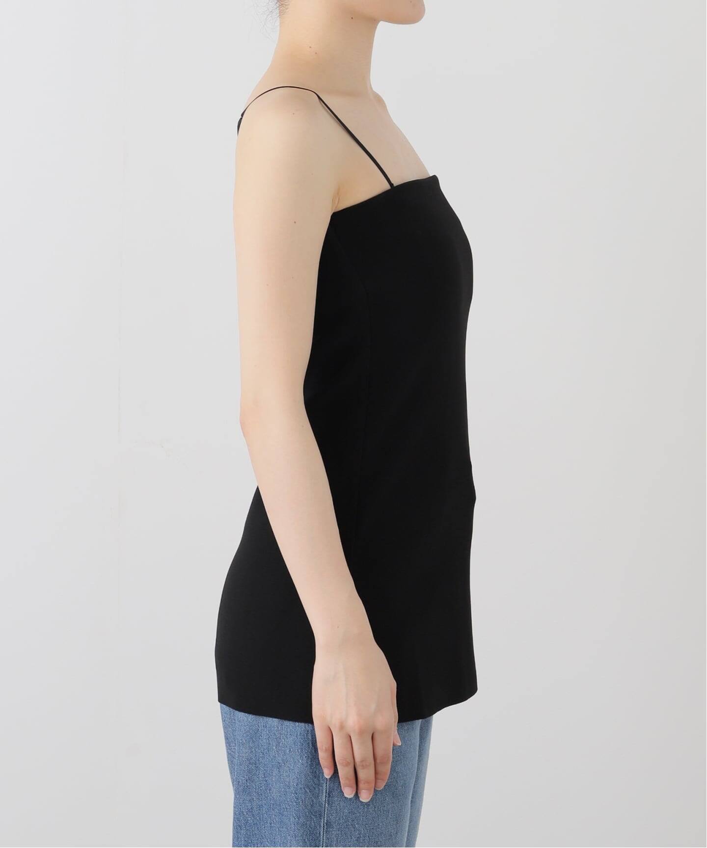 Deuxieme Classe　チューブトップ　ベアトップ　ビスチェ　ブラック me+em select チューブトップ ベアトップ 「 2color ／ 2type