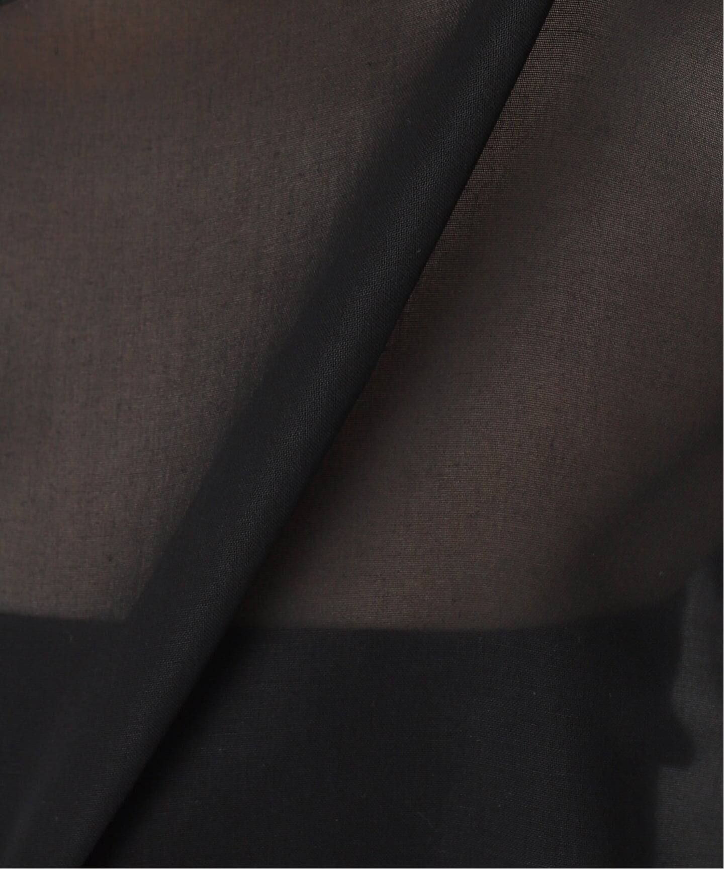 ゆ　未使用MUSEdeDeuxiemeClasse扱コルピエブラウス Col Pierrot/コルピエロ】Shirts ワンピース（BLACK）（シャツ