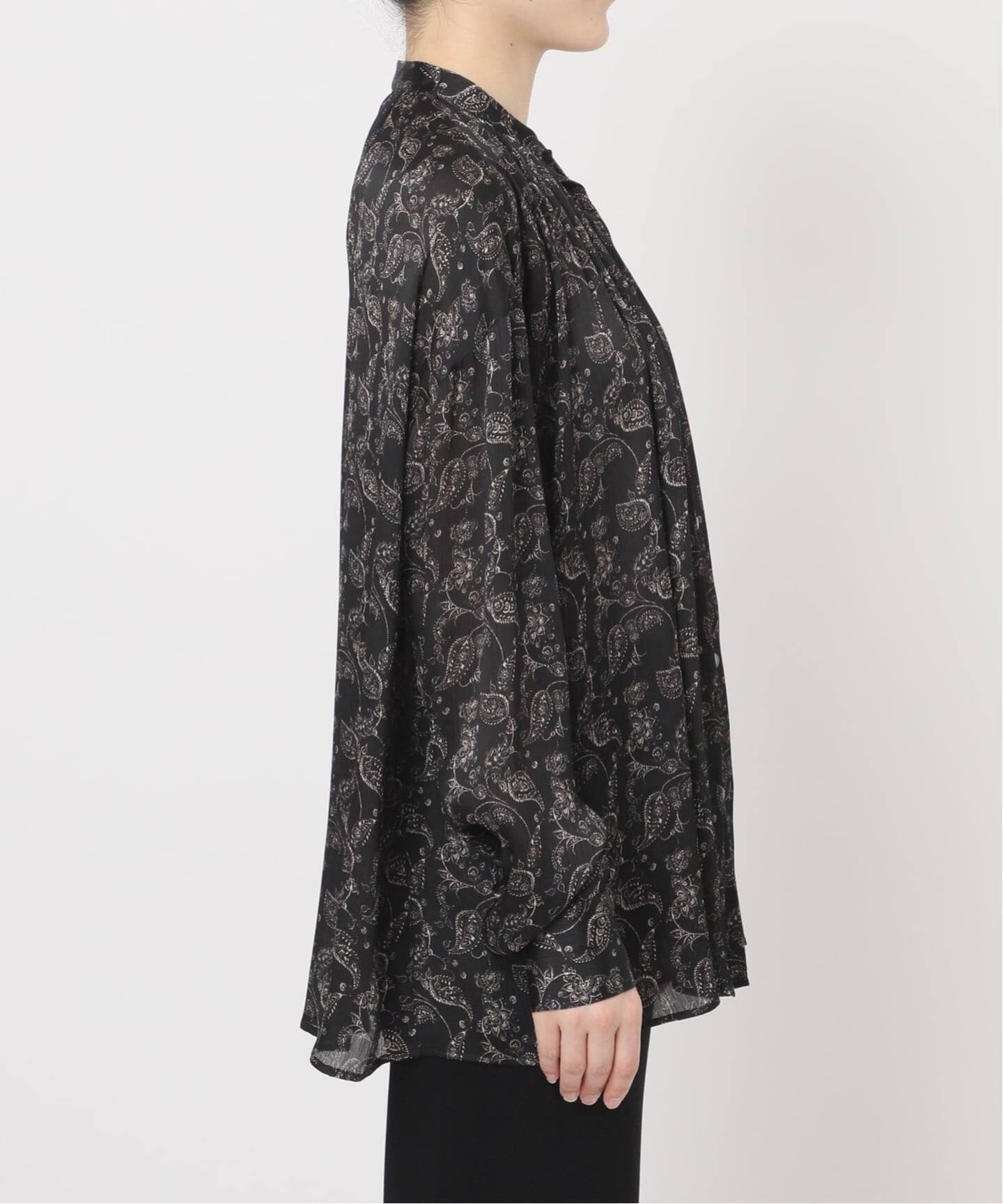クチュールドアダム Stand Collar Botanical ブラウス COUTURE D'ADAM】Stand Collar Botanical Paisley Blouse（シャツ