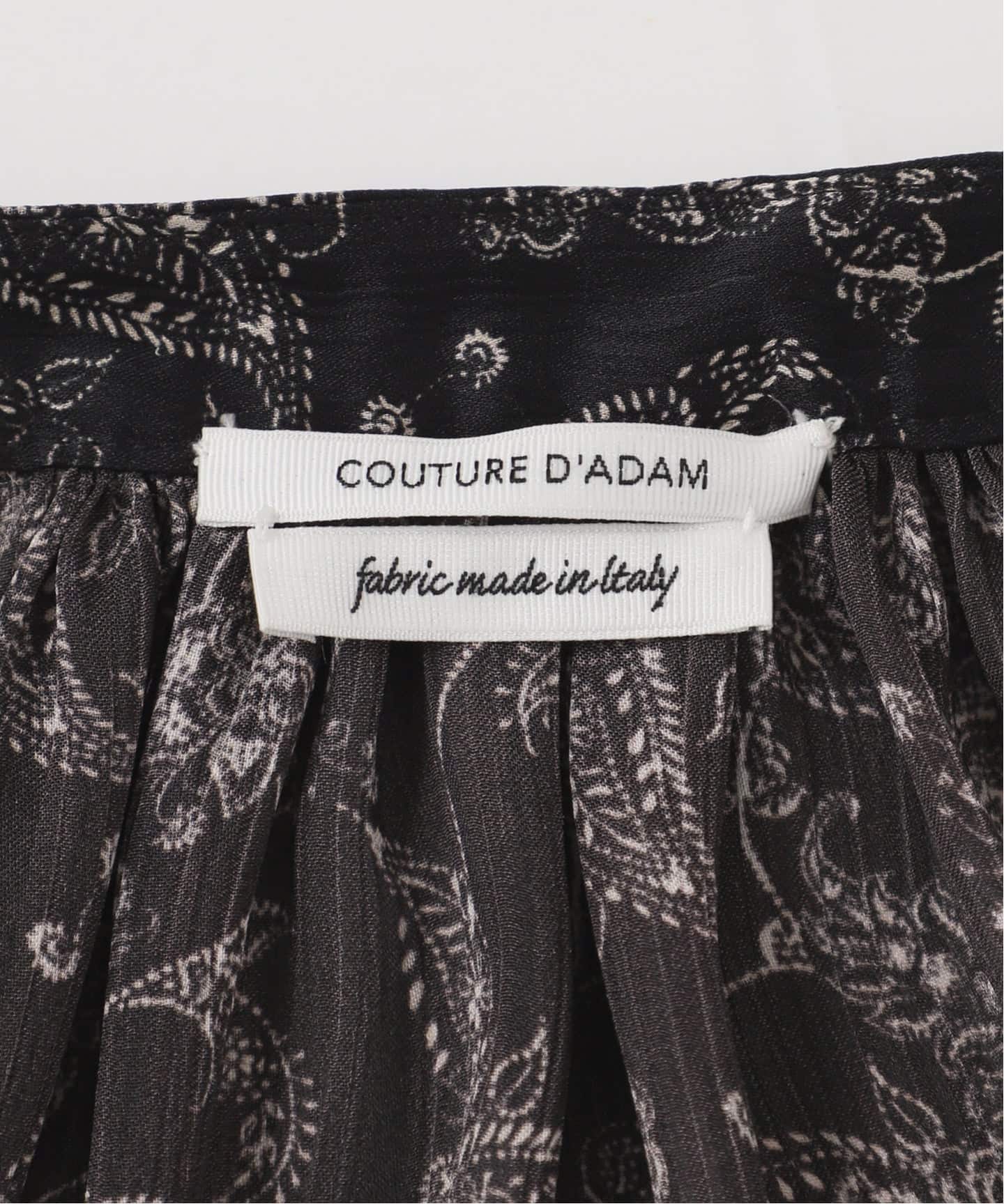 COUTURE'D ADAM スタンドカラーボタニカルペイズリーブラウス 定価42900円 シャツ 25AW ブラック レディース クチュールドアダム【中古】6-0320M♪ COUTURE D'ADAM】Stand Collar Botanical Paisley Blouse（シャツ