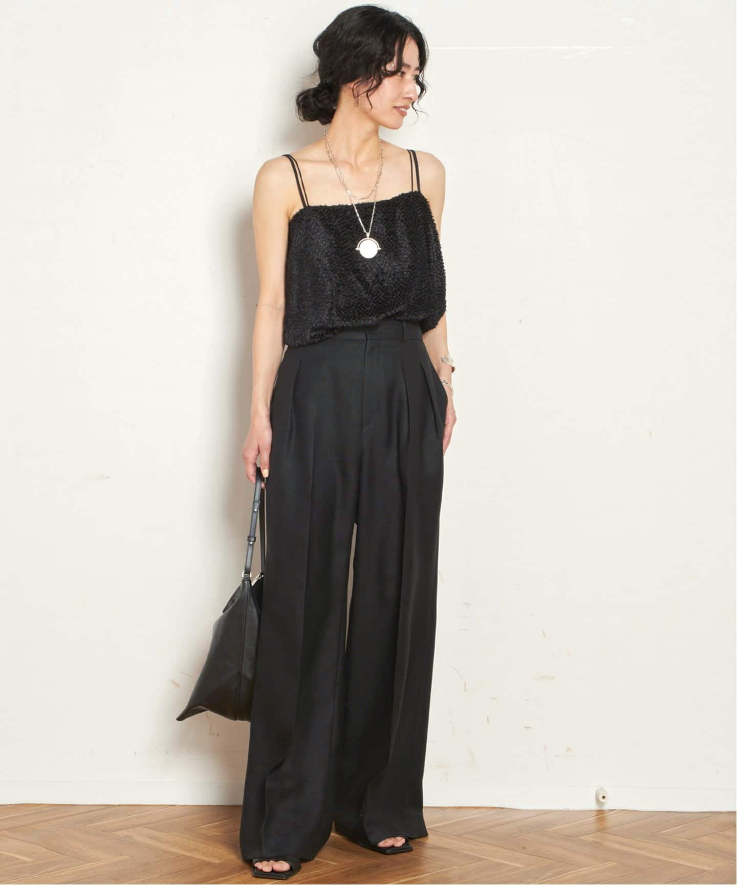 キャミソール 「ST.AGNI/セントアグニ」Feathered Cami ST.AGNI/セントアグニ】Feathered Cami（キャミソール）｜AP