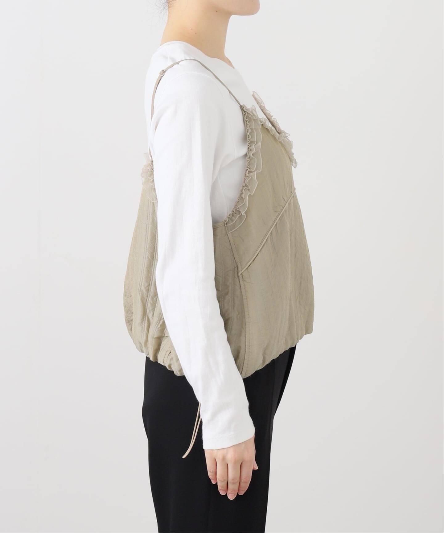 stand alone スタンドアローン　レースブラウス StandAlone/スタンド アローン】LACE TRIMMED SMOCKING TOP（シャツ