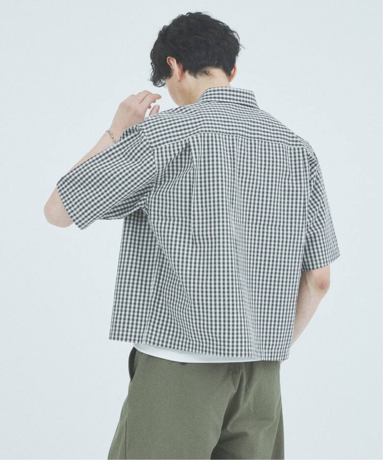 ミニ チェック クロップド 半袖 シャツ（シャツ／ブラウス）｜JOURNAL 