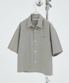 ミニ チェック クロップド 半袖 シャツ（シャツ／ブラウス）｜JOURNAL 