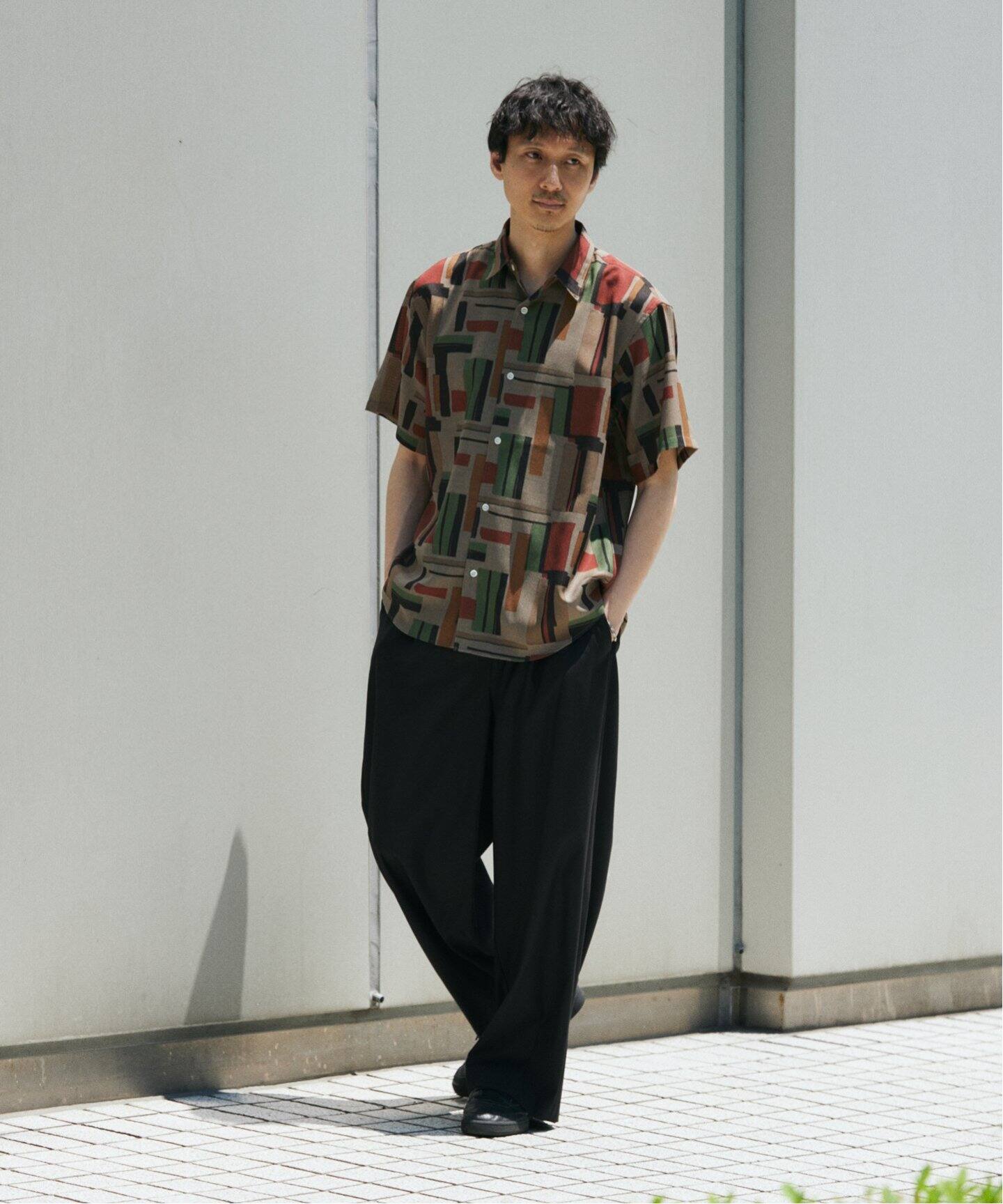 吸水速乾 / 通気性” EVALET メッシュ パターン シャツ（シャツ