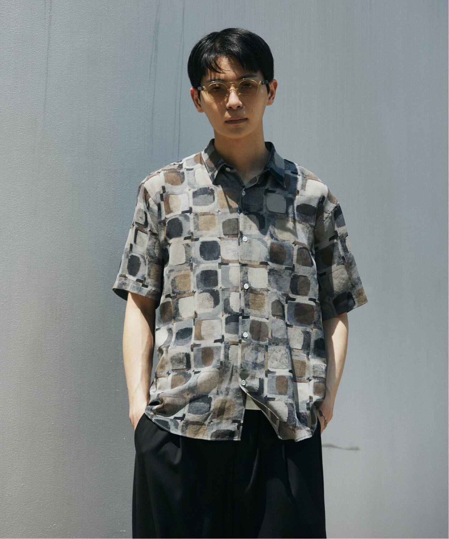 【JOURNAL STANDARD】EVALETメッシパターンシャツ JOURNAL STANDARD シャツ ”吸水速乾 / 通気性” EVALET ライト