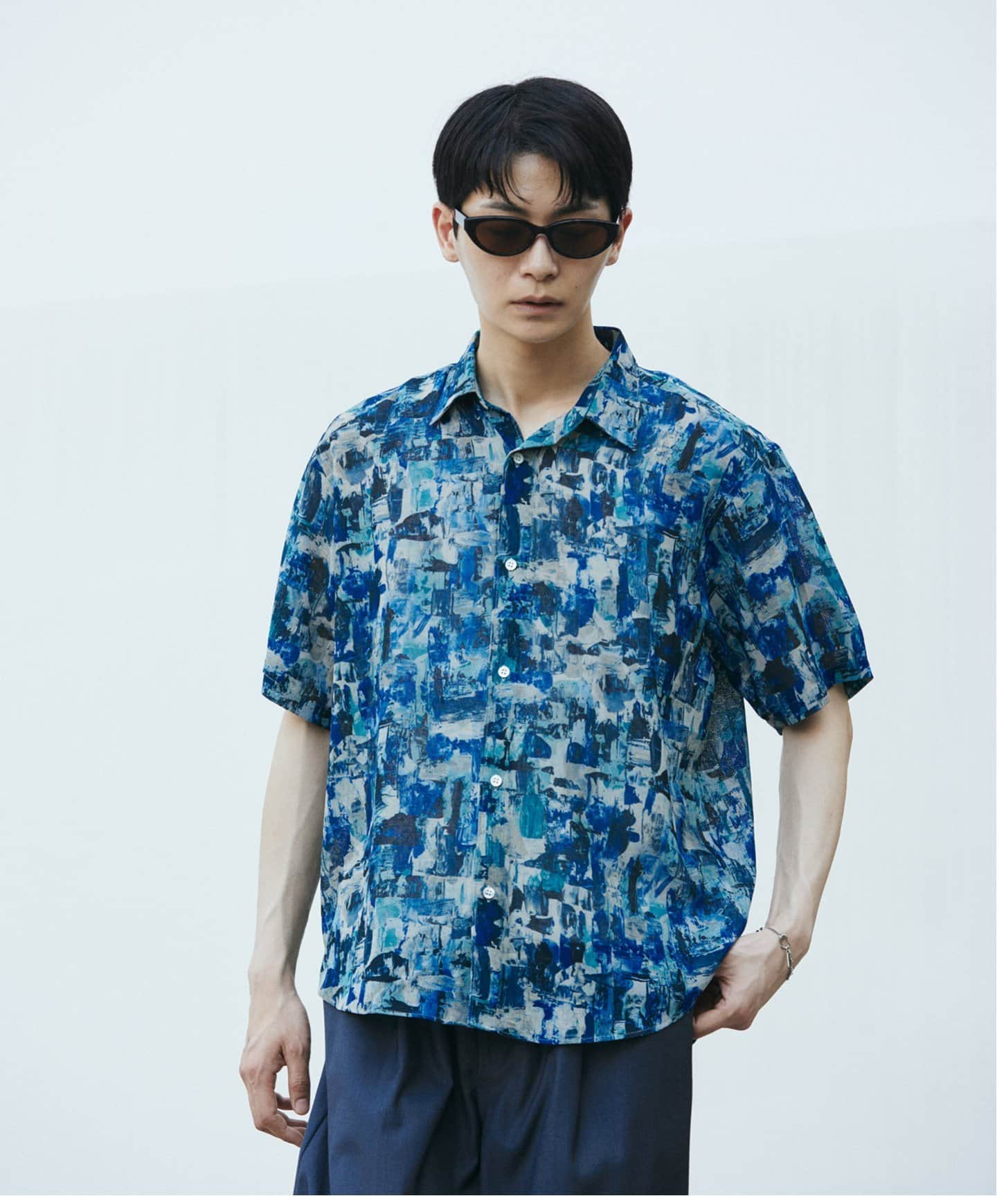 JOURNAL STANDARD メッシュフラワーレギュラーシャツ メッシュフラワーレギュラーシャツ（シャツ／ブラウス