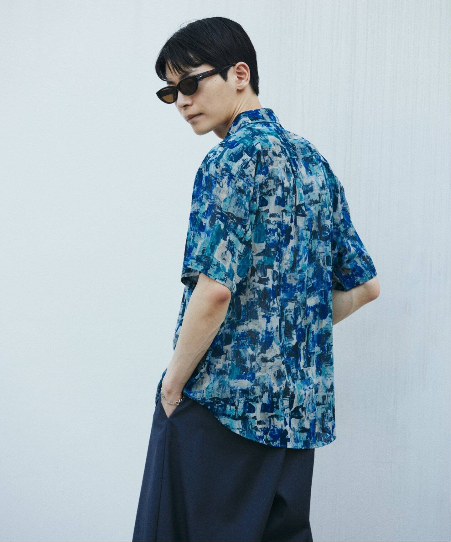 【JOURNAL STANDARD】EVALETメッシパターンシャツ JOURNAL STANDARD シャツ ”吸水速乾 / 通気性” EVALET ライト