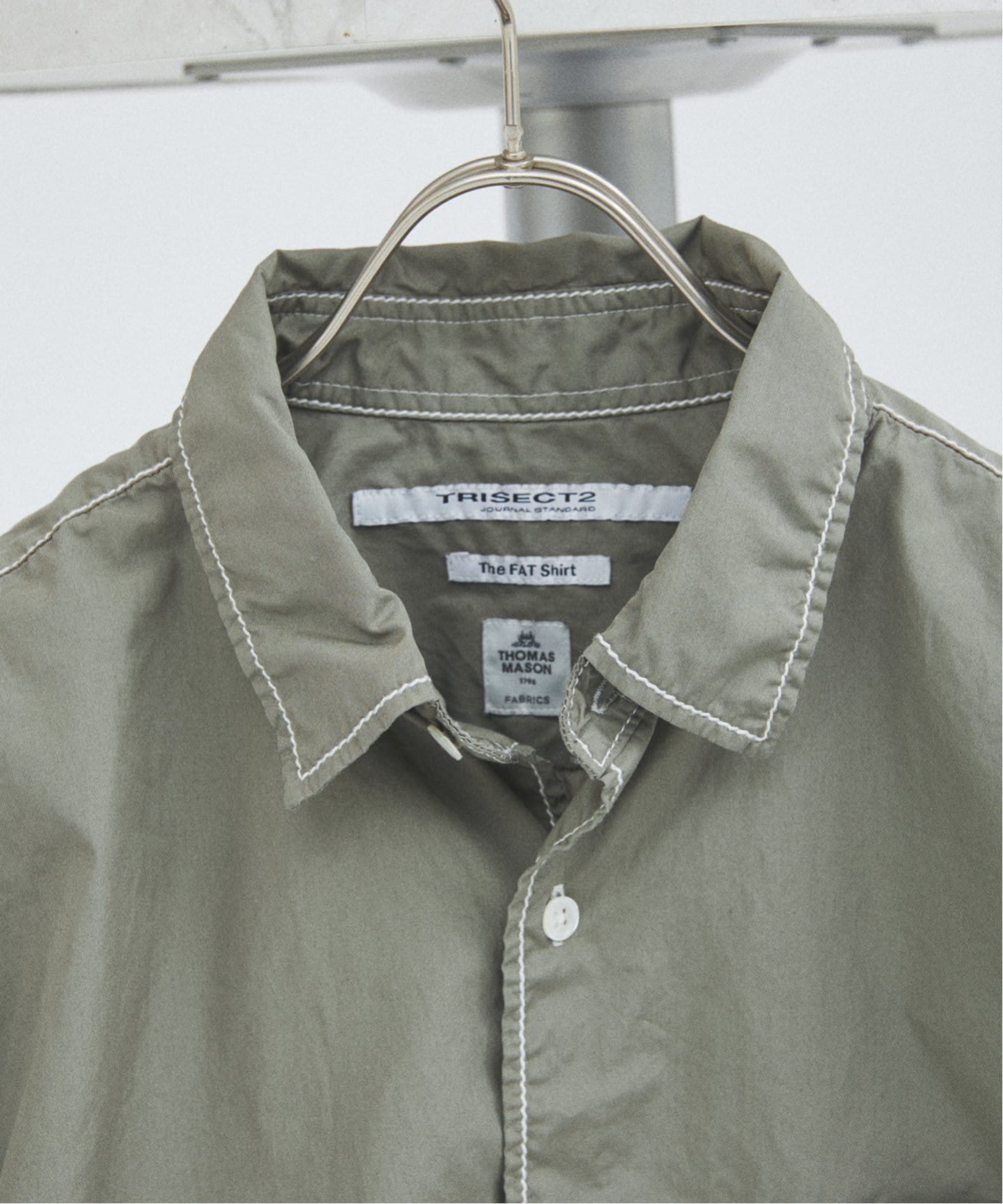 THOMAS MASON ステッチシャツ 25SS　L 黒 THOMAS MASON / トーマスメイソン ファット ステッチ シャツ