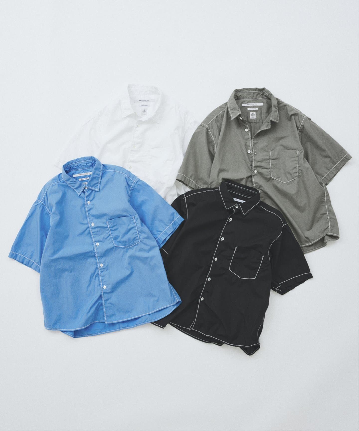 THOMAS MASON ステッチシャツ 25SS　L 黒 THOMAS MASON / トーマスメイソン ファット ステッチ シャツ