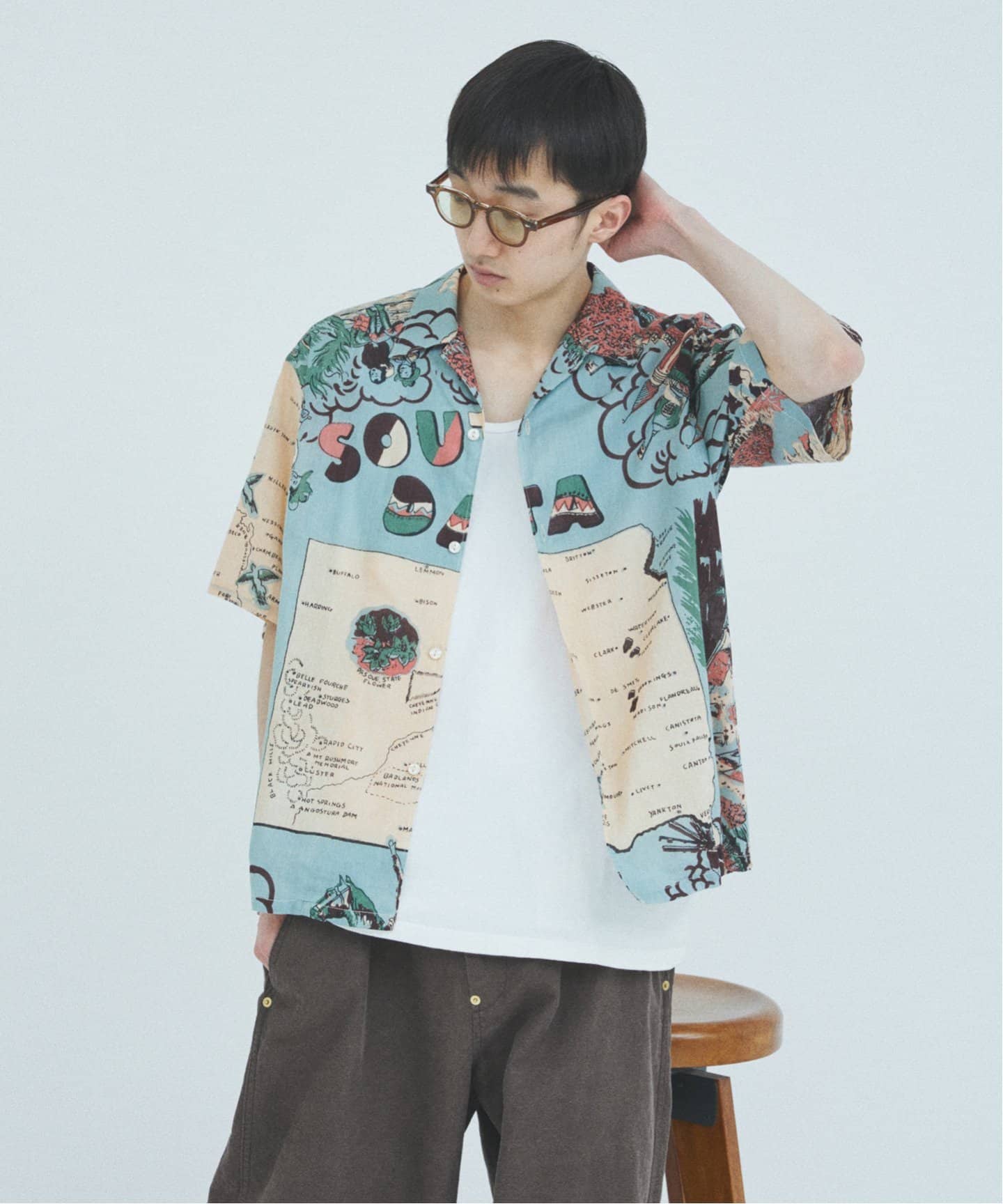 BINDU / ビンドゥー Indian cotton pattern S/S（シャツ／ブラウス