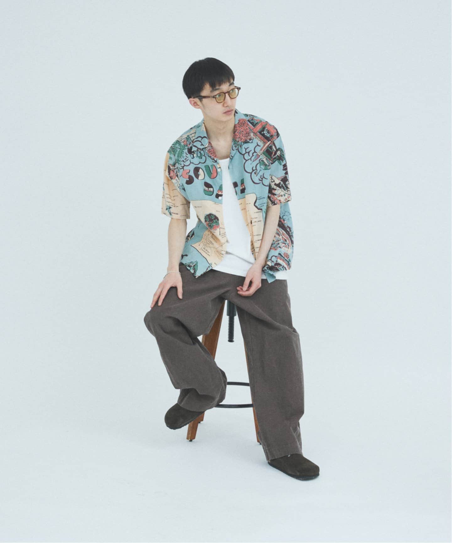 BINDU / ビンドゥー Indian cotton pattern S/S（シャツ／ブラウス