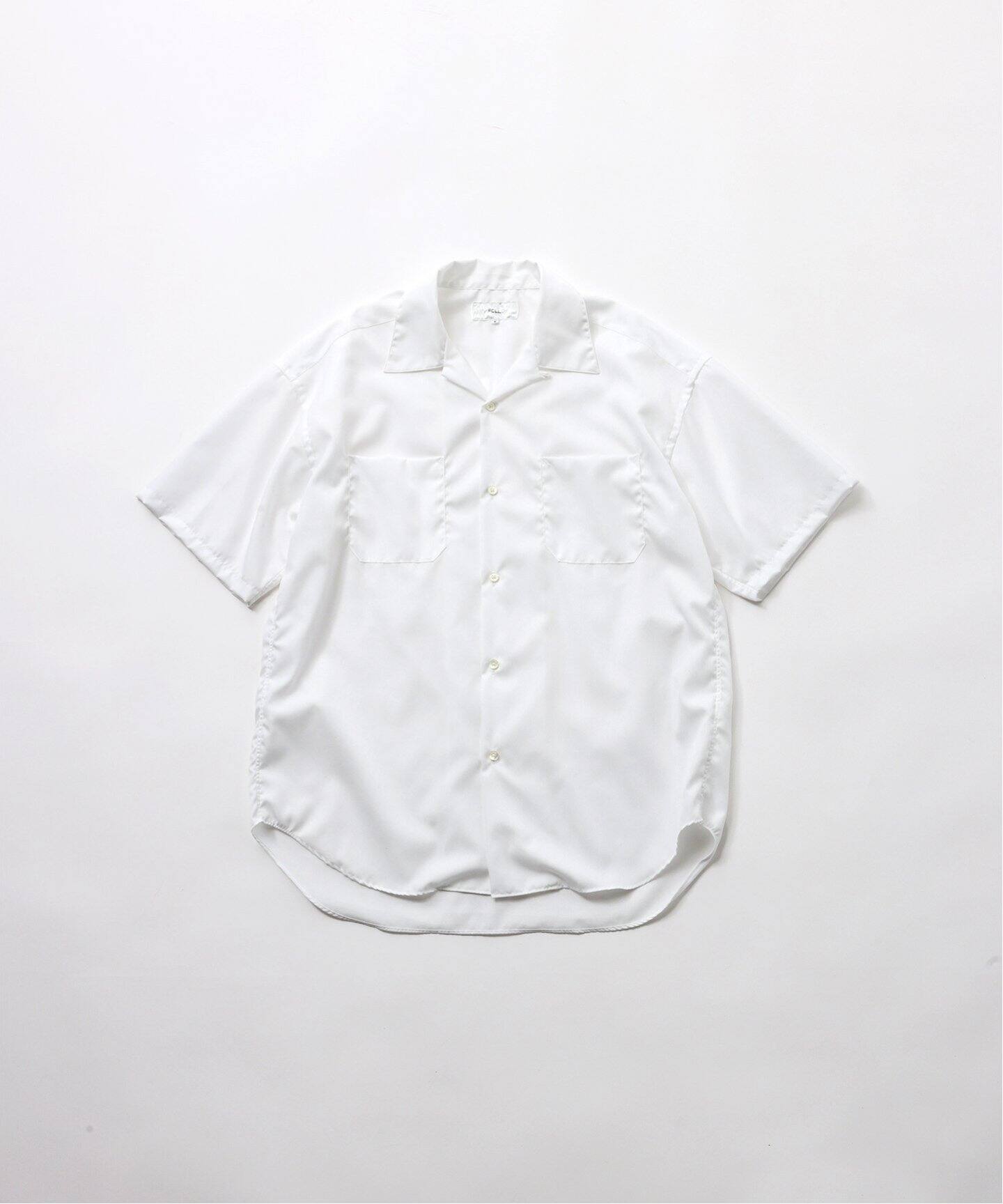 FOLL / フォル】open collar short sleeve work shirt（シャツ