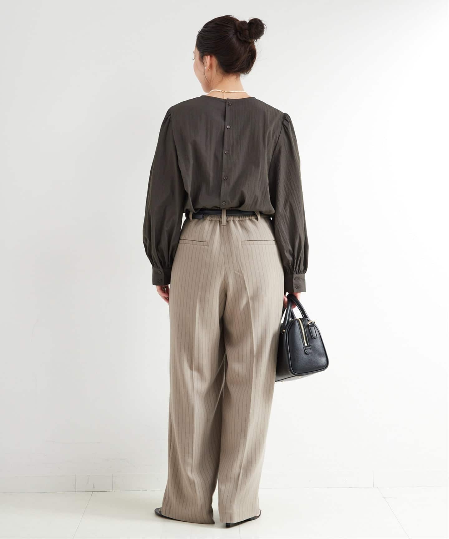 WEB限定】手洗い可 / ボリュームスリーブブラウス（シャツ