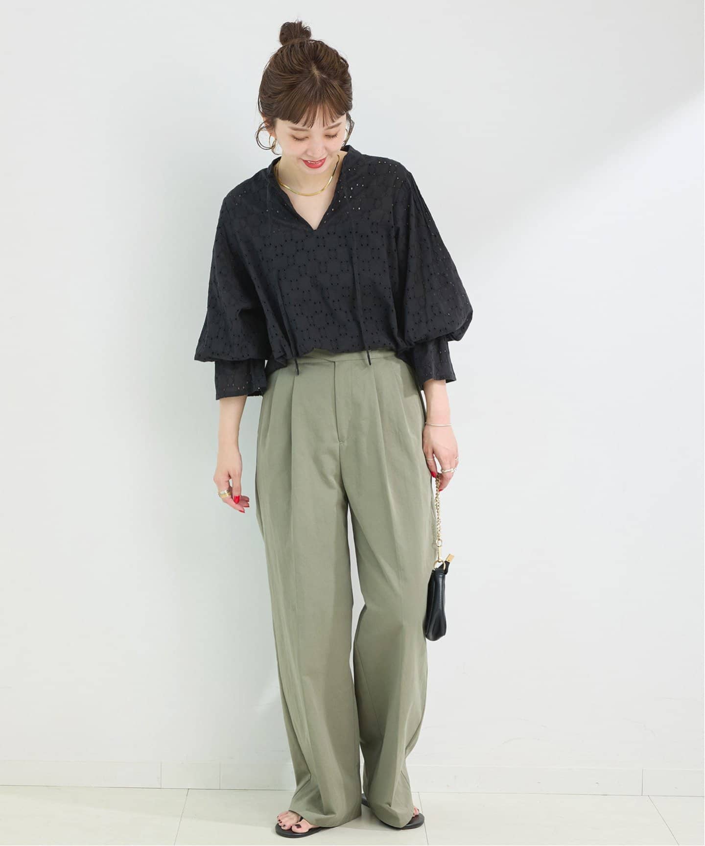 B.C STOCKレースシャツ/ブラウス 予約》【WEB限定】手洗い可 / レースシャツ（シャツ／ブラウス