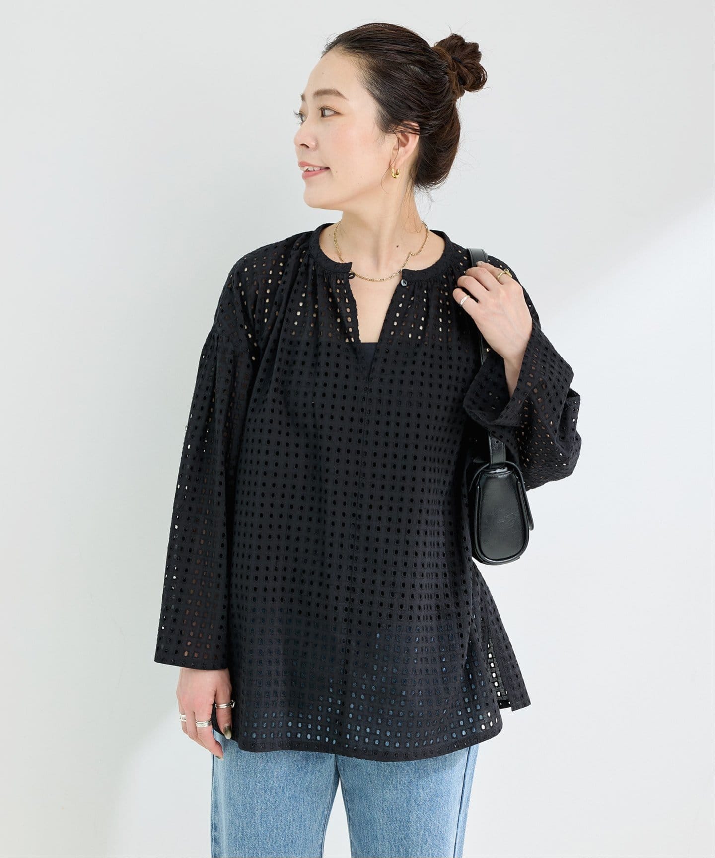 手洗い可 / カットワークブラウス（シャツ／ブラウス）｜B.C STOCK