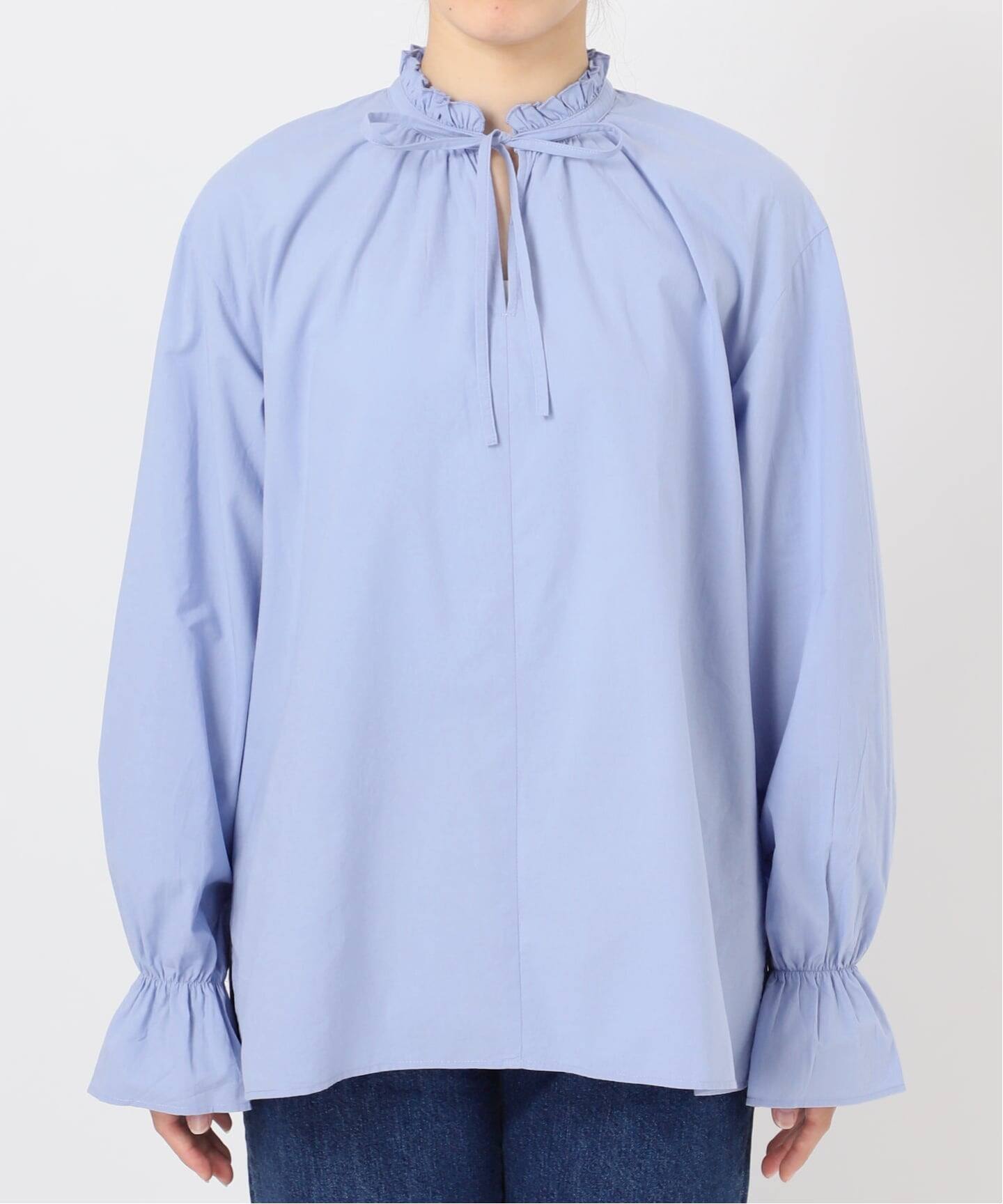 ウォッシャブル / フリルスキッパーブラウス（シャツ／ブラウス）｜B.C