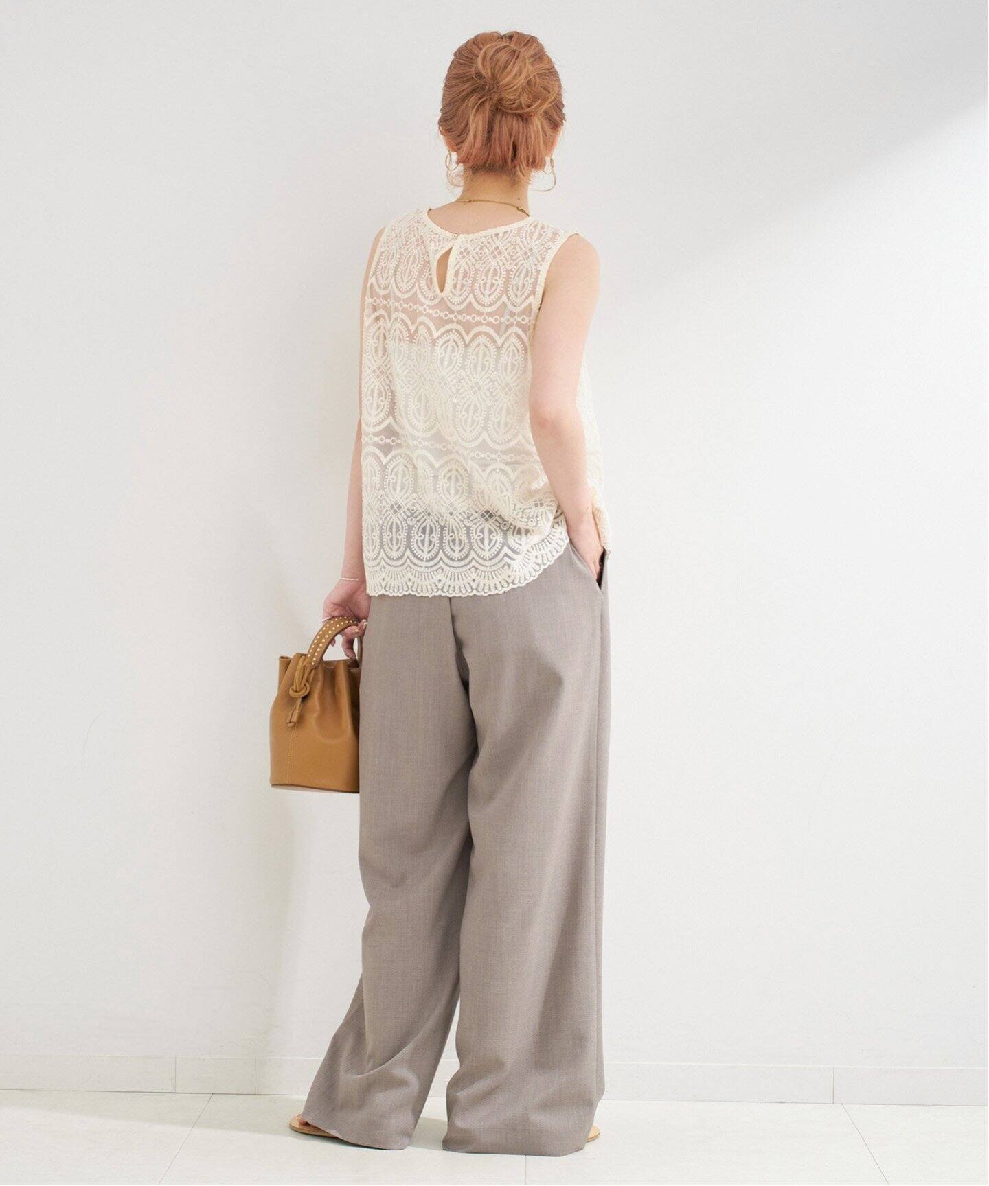 【美品未使用】ネセセア 総レース ノースリーブブラウス 美品未使用】ネセセア 総レース ノースリーブブラウス レディース