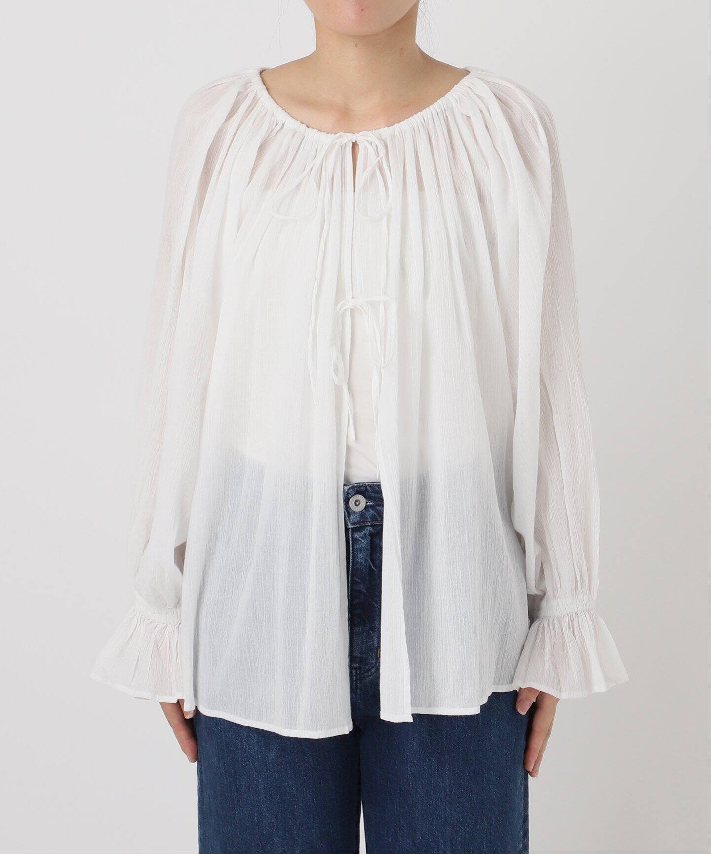 手洗い可 / 2WAYギャザーブラウス