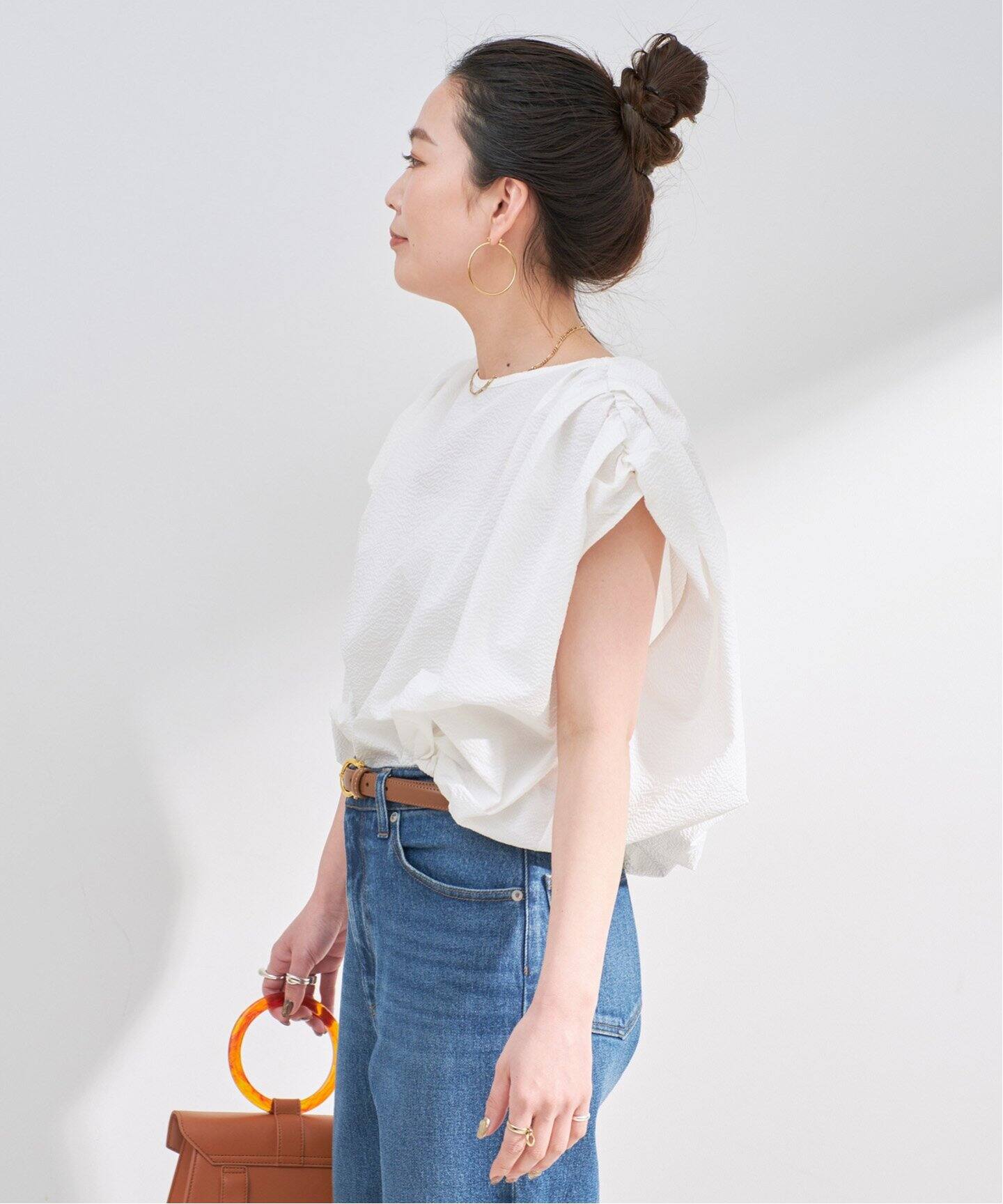 初期☆near.nipponバルーンシルクブラウス 初期☆near.nipponバルーンシルクブラウス レディース