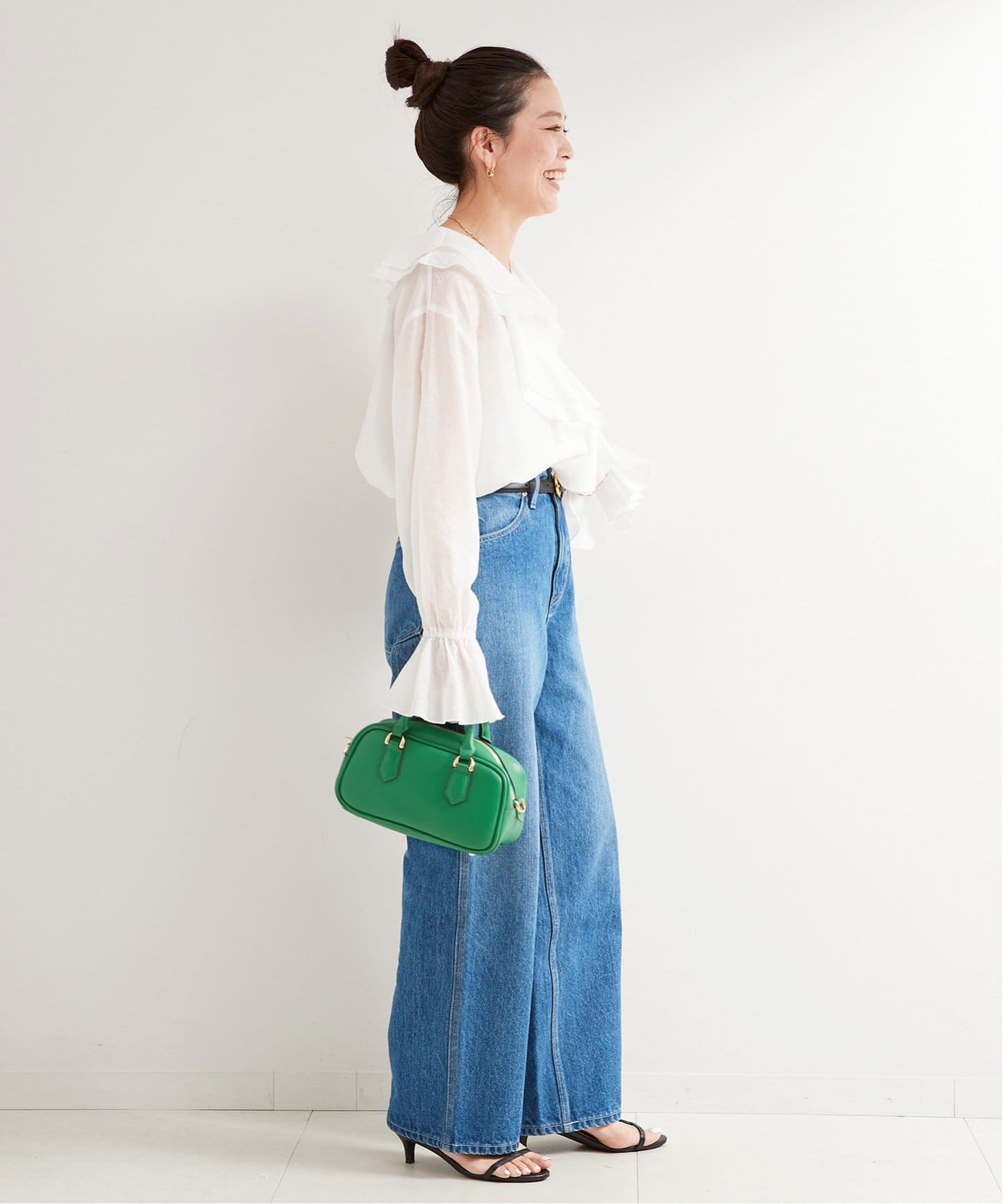 ミニリップラッフルブラウス（シャツ／ブラウス）｜B.C STOCK