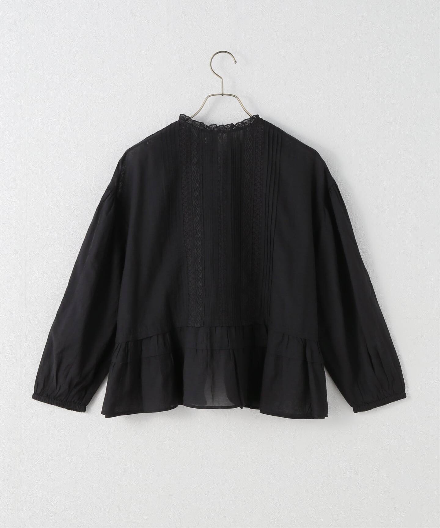 WEB限定】手洗い可 / FANAKA / ファナカ リバーレースペプラムブラウス