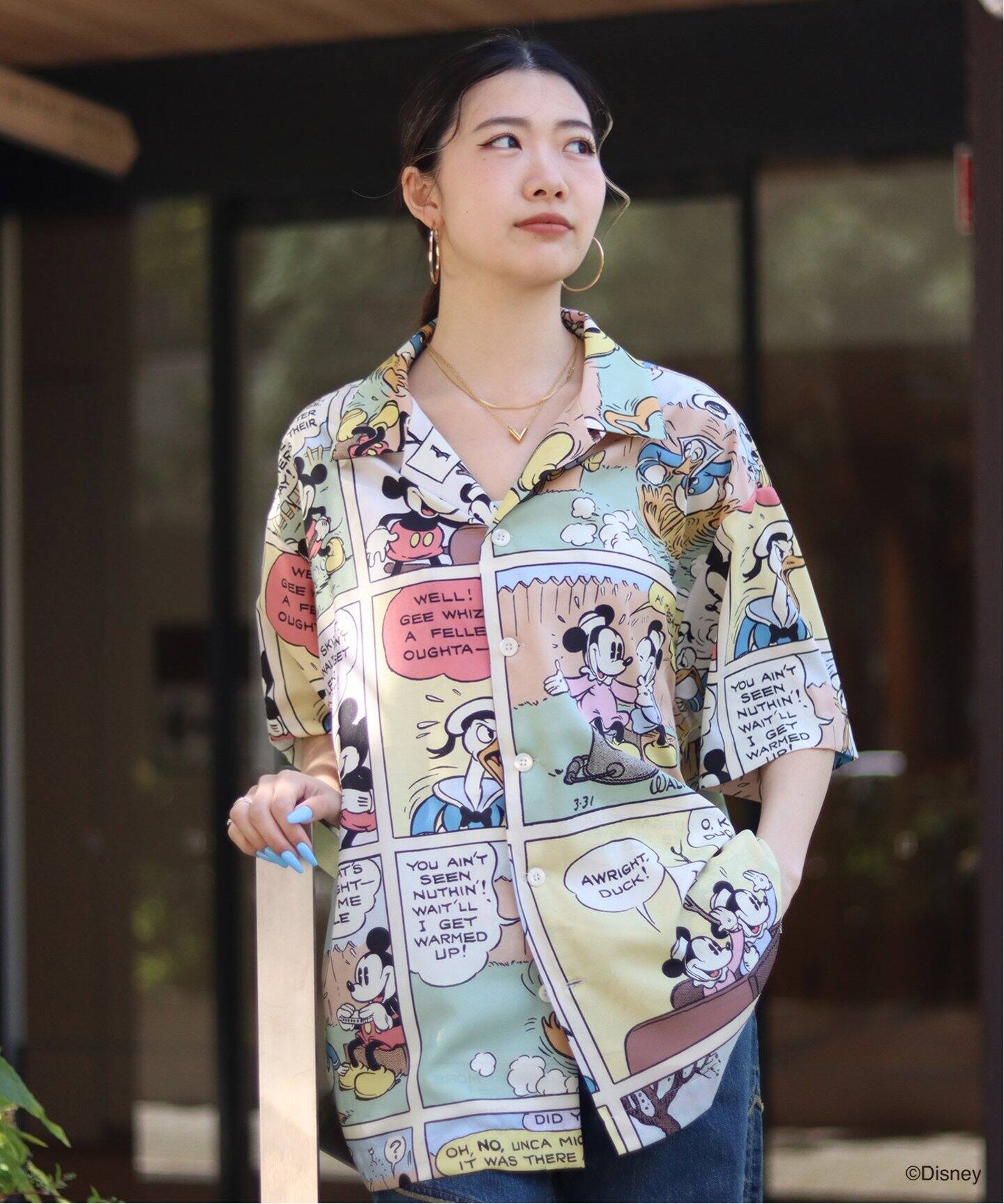ChahChah/DISNEY/AMEKOMI CHILLING SHIRT（シャツ／ブラウス