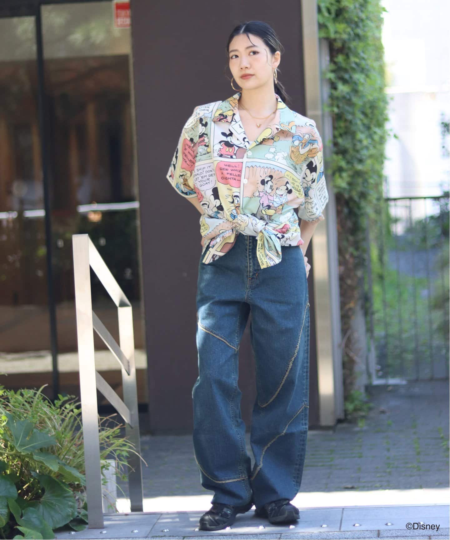 アメコミ Chacha ChahChah/DISNEY/AMEKOMI CHILLING SHIRT（シャツ／ブラウス