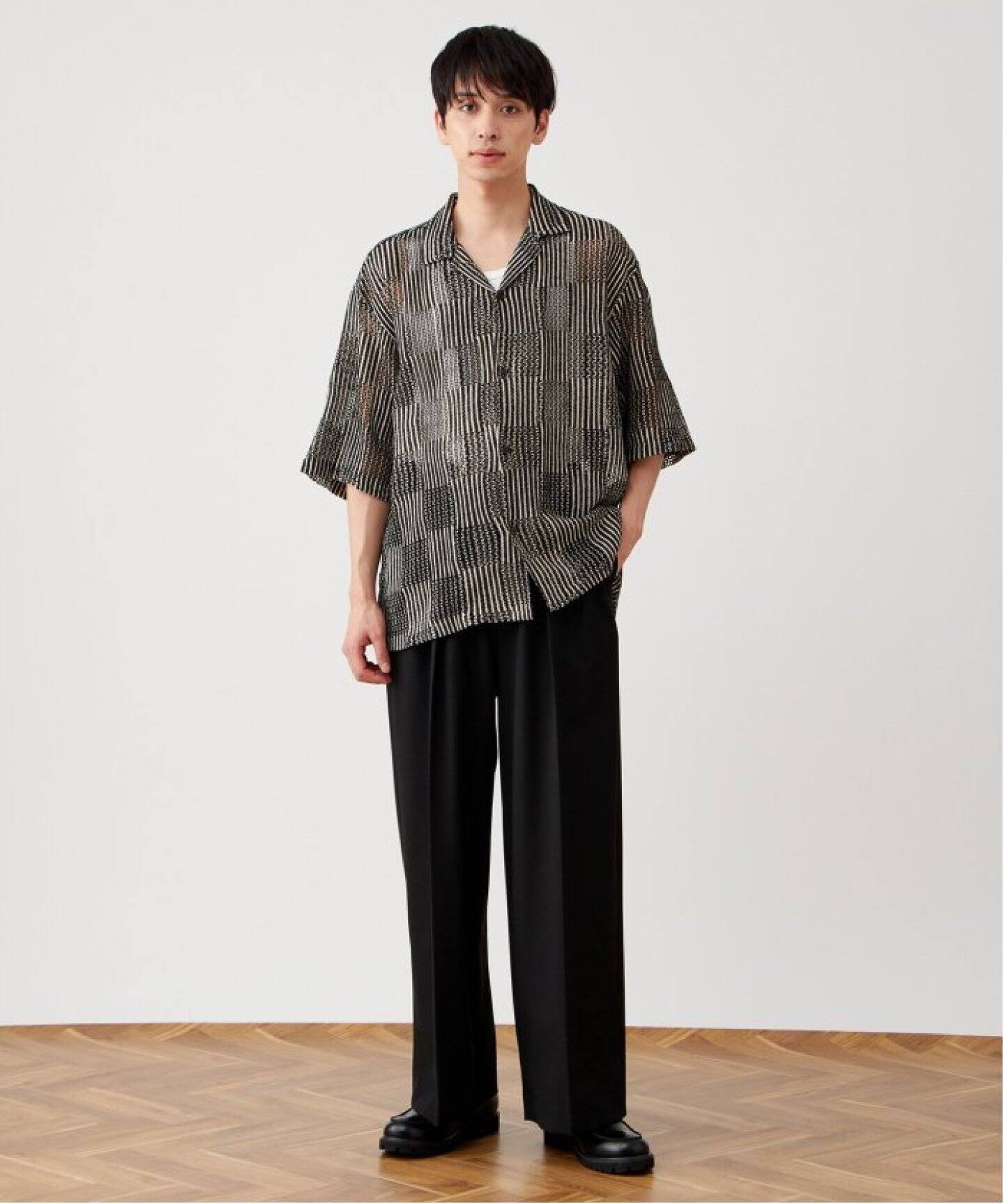 お盆セール！B.C STOCK ベーセーストック　アソート柄シャツ ORIENTAL ALOHA オーバーサイズ総柄シャツ（シャツ/ブラウス