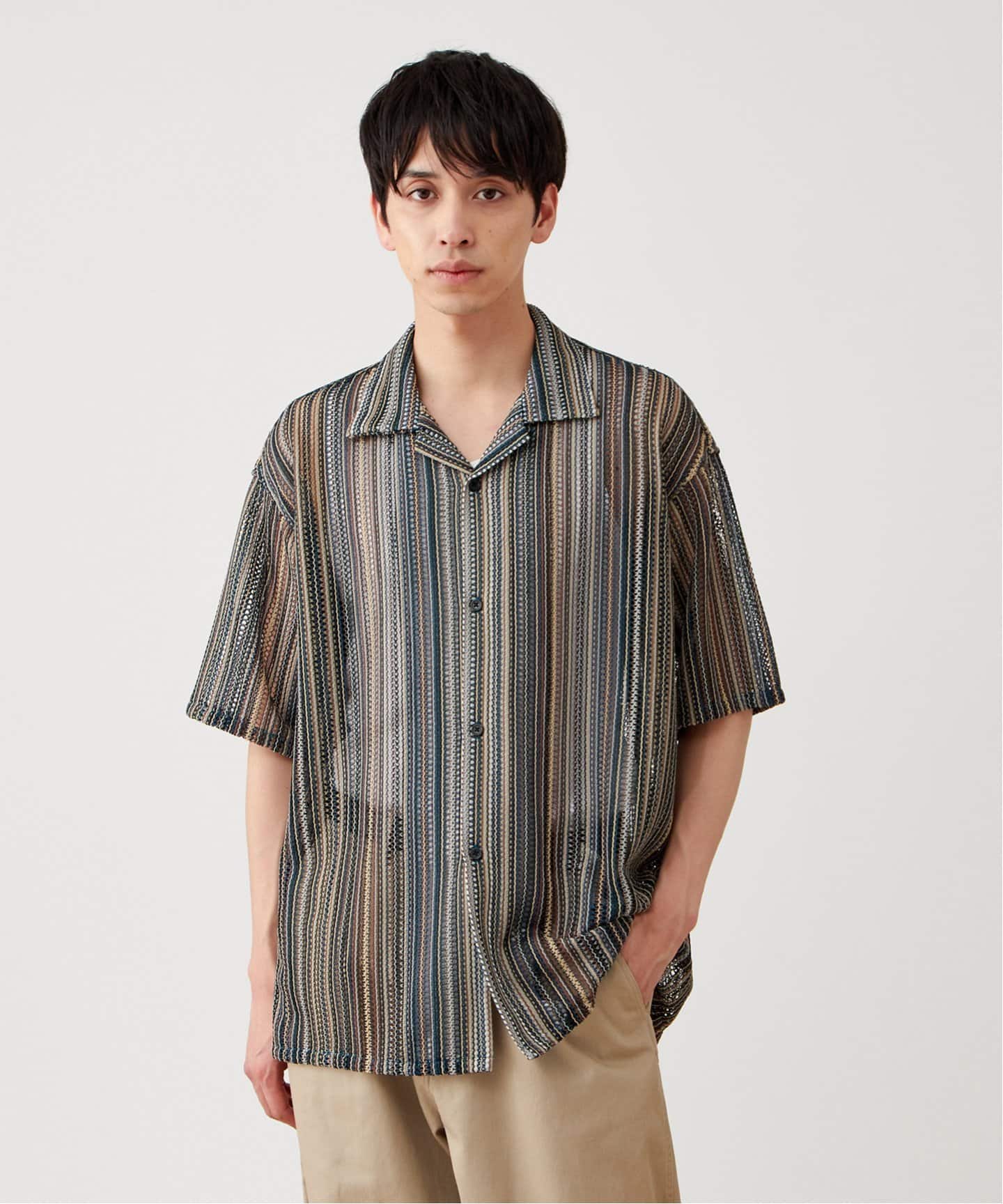 8万 CHRISTOPHER ESBER オープンカラー シャツ ブラウス S 8万 CHRISTOPHER ESBER オープンカラー シャツ ブラウス S