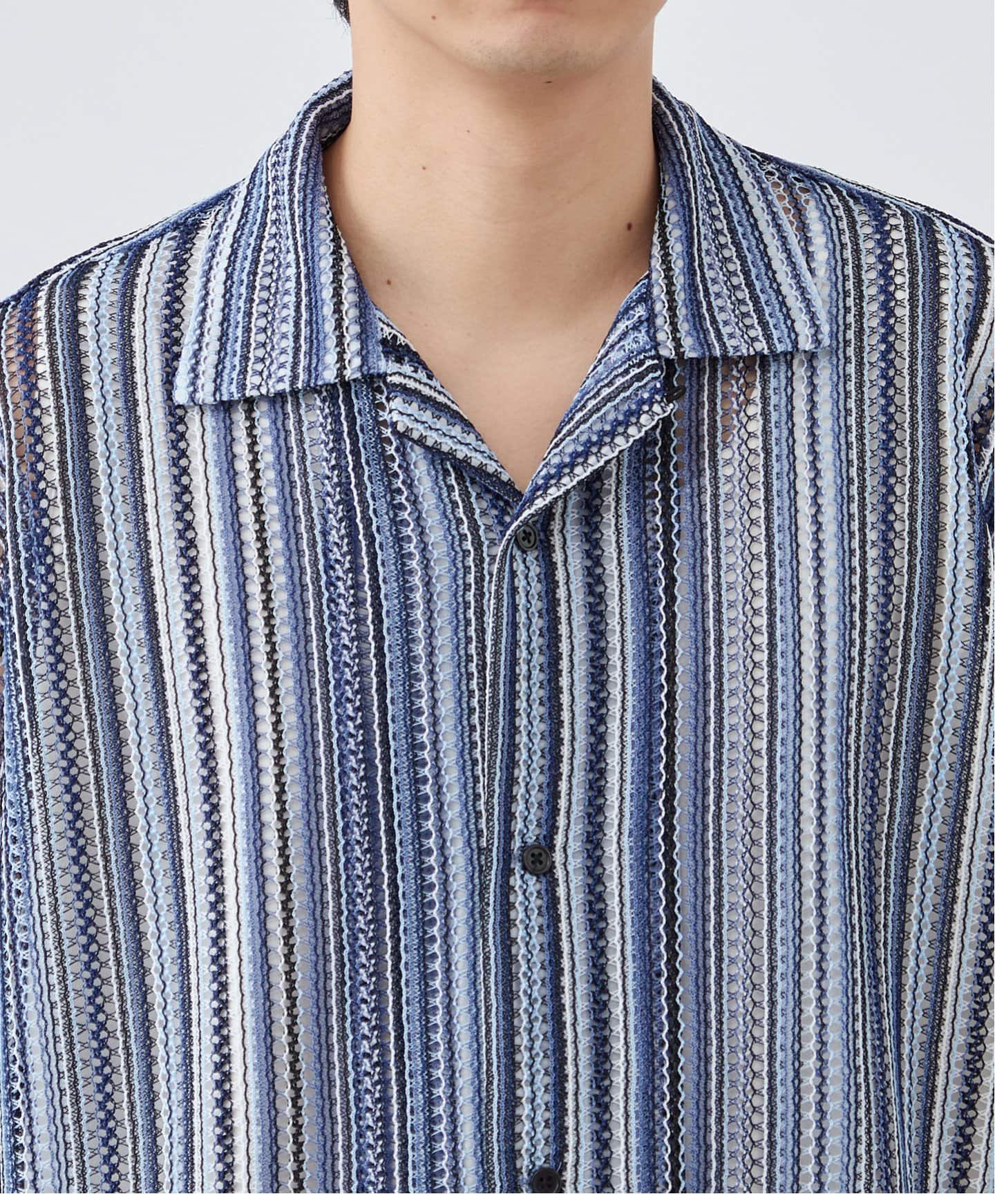 8万 CHRISTOPHER ESBER オープンカラー シャツ ブラウス S 8万 CHRISTOPHER ESBER オープンカラー シャツ ブラウス S
