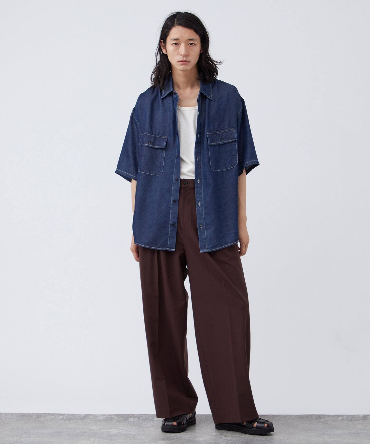 C. Brumes vintage シーブリュームス 半袖 シャツ ポリシャツ 2025年最新】Yahoo!オークション -c.brumes(シャツ)の中古品