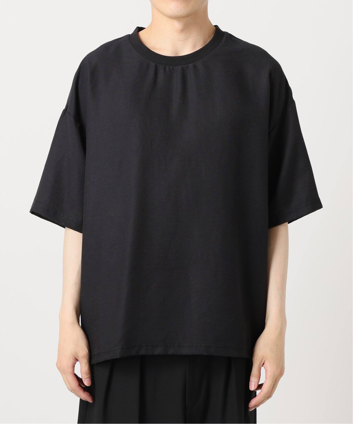 リネン混 布帛オーバーサイズTシャツ（Tシャツ／カットソー）｜B.C