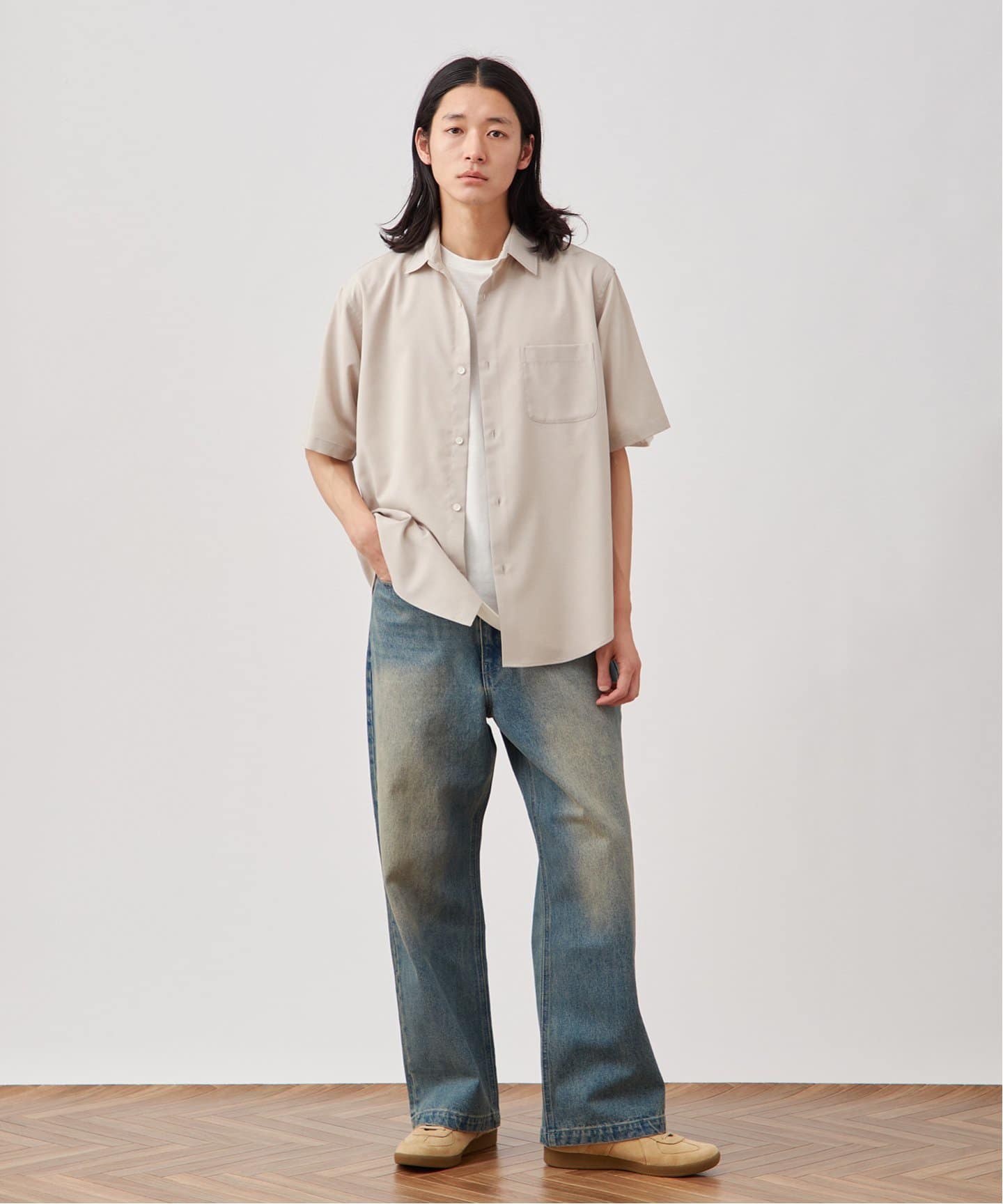 Amazon.co.jp: 24ss きJOURNAL STANDARD リネンレギュラーカラー