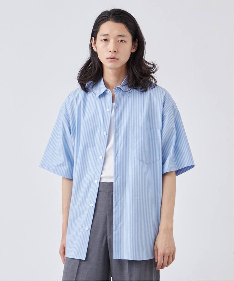 Hysterie Glamour ストライプ 半袖チュニック LAWN ストライプ 半袖 