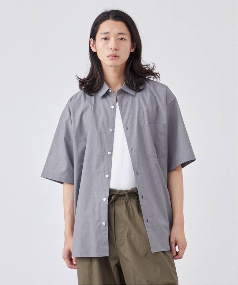 PLAID オーバーサイズ ハーフスリーブ チェックシャツ（シャツ 