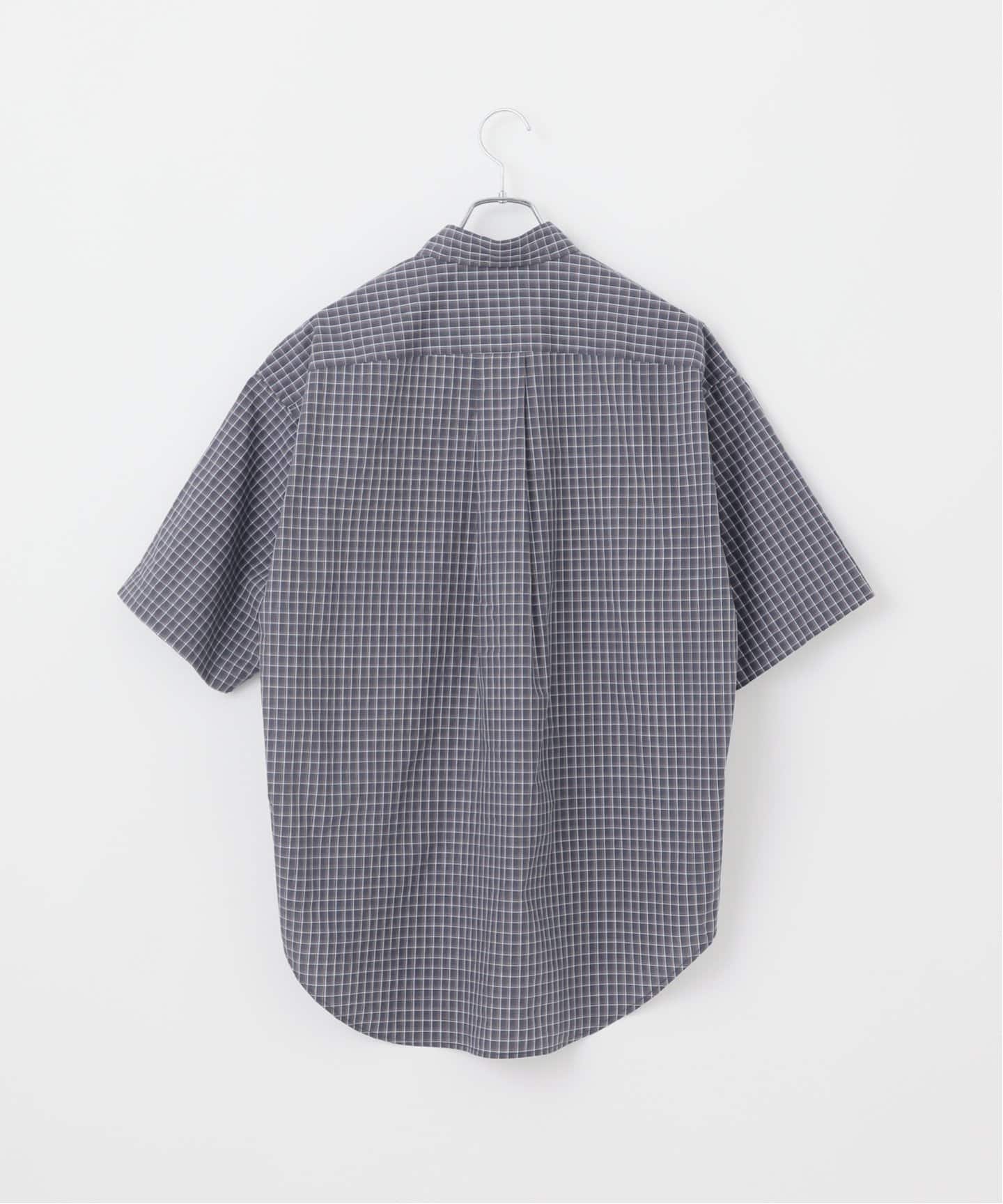 PLAID オーバーサイズ ハーフスリーブ チェックシャツ（シャツ