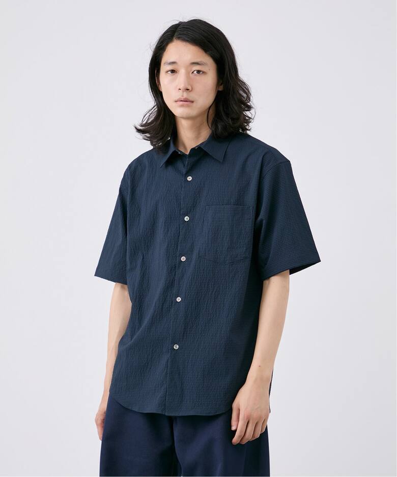 シアサッカーチェック半袖シャツ（シャツ／ブラウス）｜B.C STOCK 