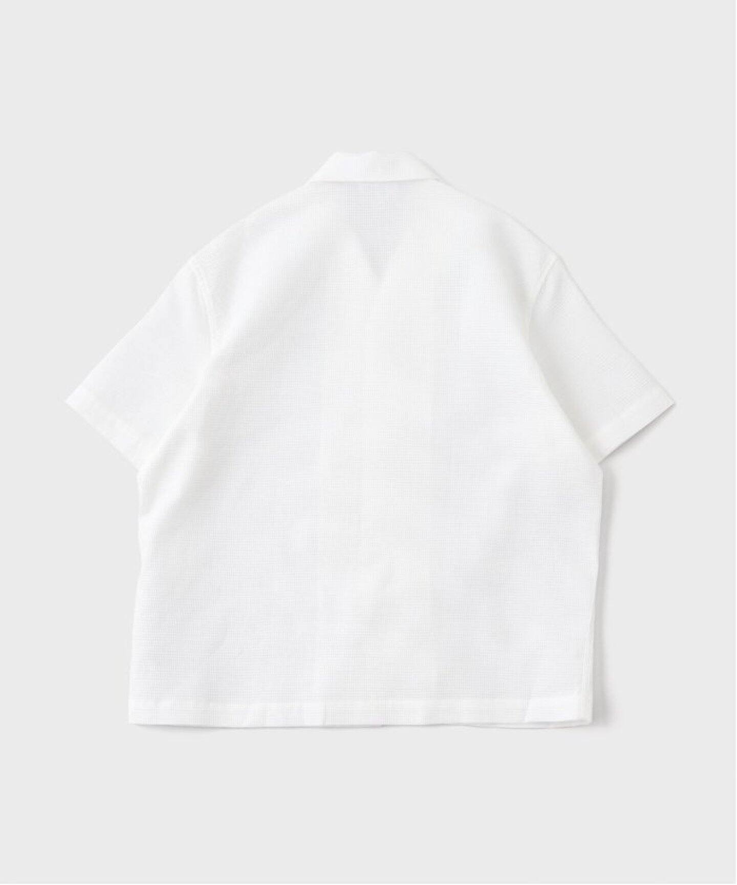 【ホワイト】ワッフルニットオープンカラーシャツ LACOSTE（ラコステ）の「ワッフルニットオープンカラーシャツ（シャツ