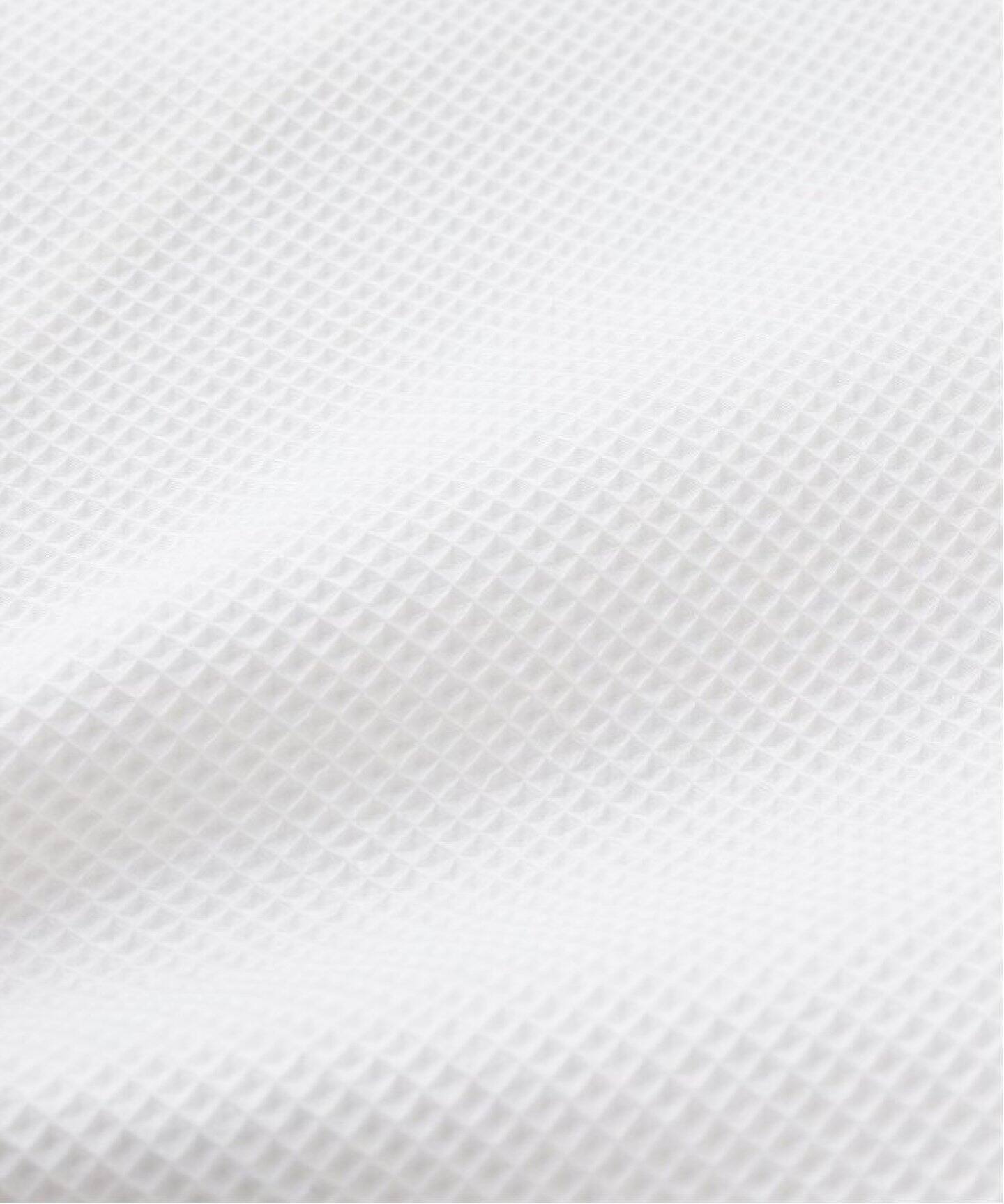 【ホワイト】ワッフルニットオープンカラーシャツ LACOSTE（ラコステ）の「ワッフルニットオープンカラーシャツ（シャツ