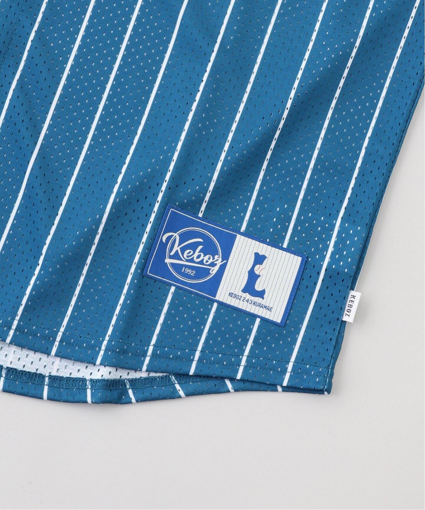 KEBOZ/ケボズ MESH STRIPE BASEBALL JERSEY（シャツ／ブラウス